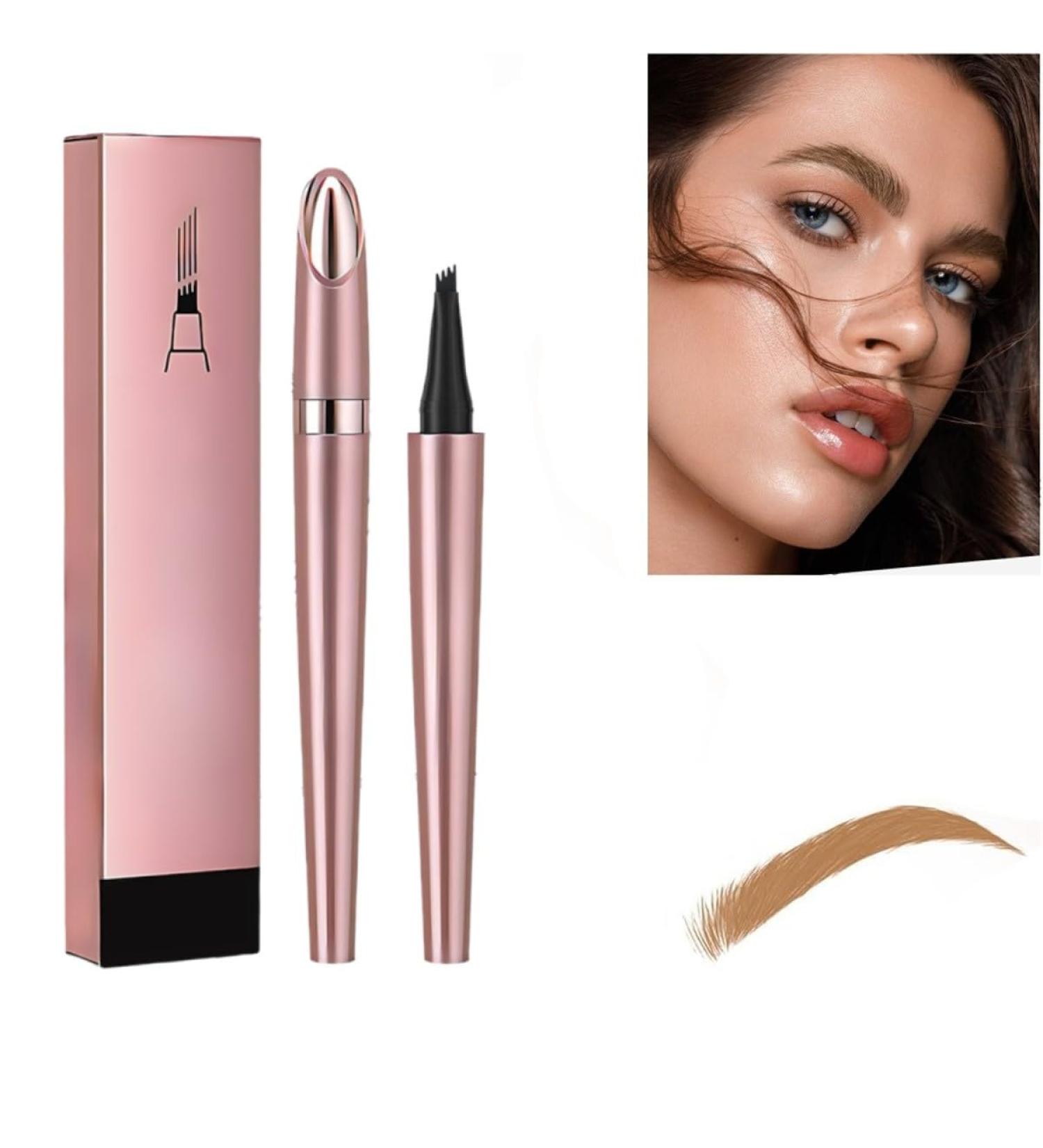 2024 New Magic Eyebrow Pencil 3D Waterproof Microblading Eyebrow Pencil Contouring Pen Magic Eyebrow Pencil Long-Lasting Natural Fine Stroke Eyebrow Pencil (Light Brown) - Buy Online on GoSupps.com