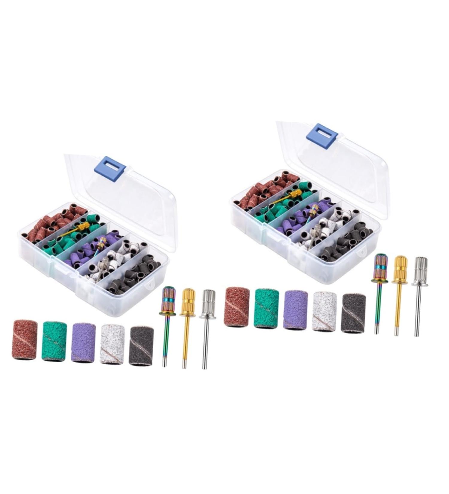 minkissy 2 Sets Nail Polish Set Sanding Bands for Nail Drill Nail Sand Rings Manicure Band Professional Nail Drill Nail Polishing Band Nail Polishing Rings Nail Bit Nail Tape Polisher Alloy - Buy Online on GoSupps.com