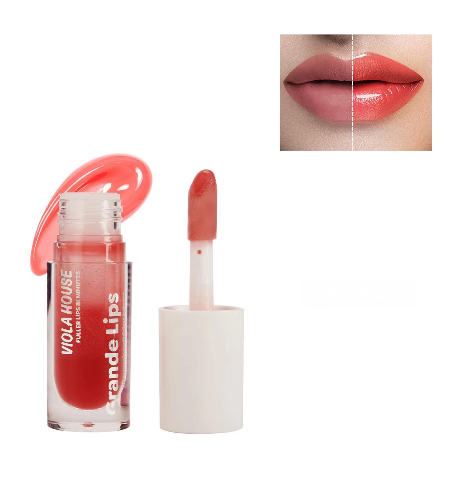 Viola House Lip Plumper | 100% Natural Gloss for Extreme Volume Lips | 5 Colors Available | Spicy Mauve (5ml) - Buy Online on GoSupps.com