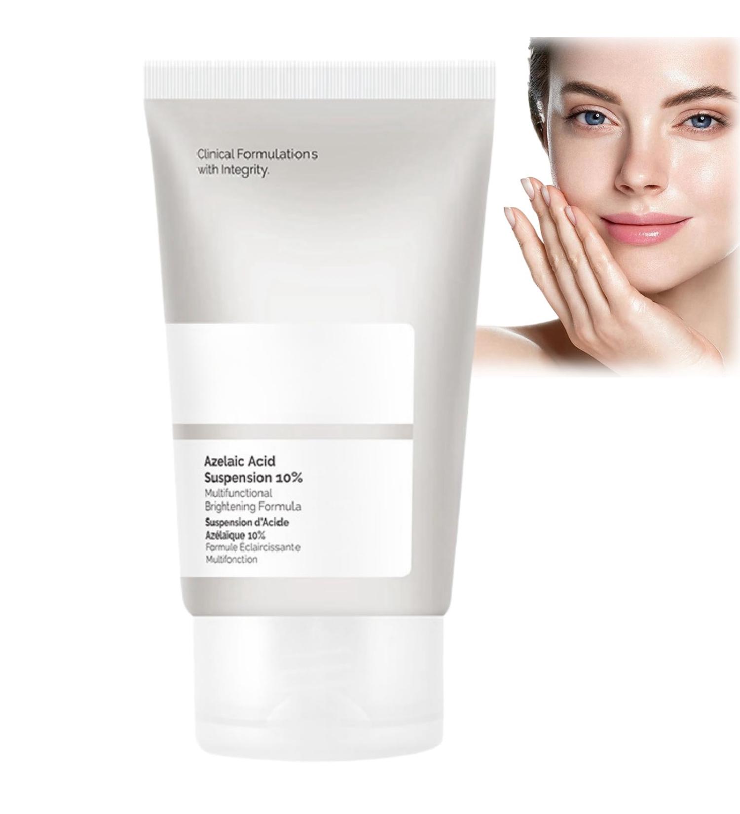 Azelaic Acid Suspension 10% Face Serum Azelaic Acid Serum Cream with Niacinamide & Vitamin C Anti Acne Cream Face Serum for Women Hydrating Serums Skincare to Reduces Blackheads Anti Aging Serum - Buy Online on GoSupps.com