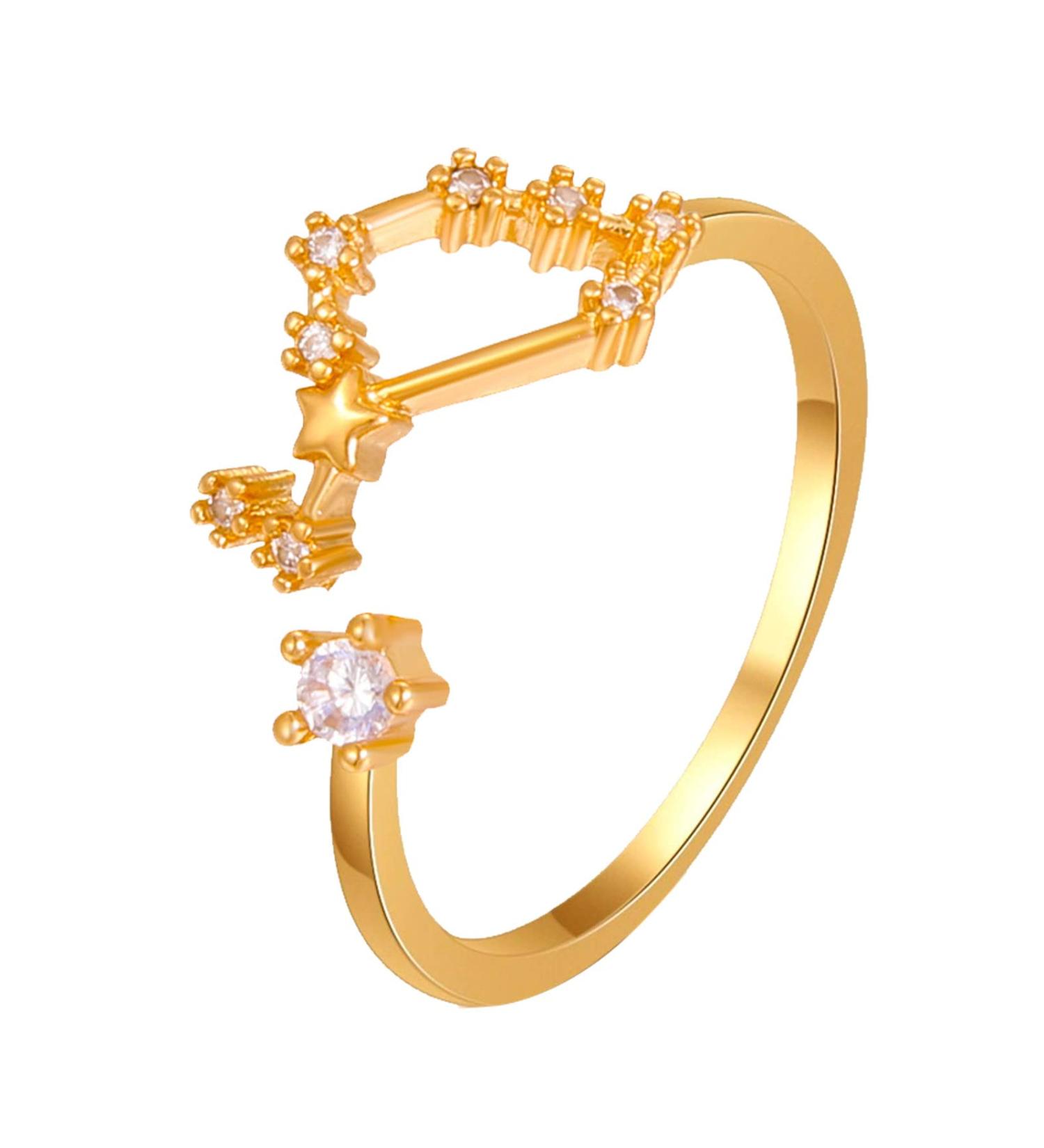 Subeline Constellation Ring - Adjustable Horoscope Jewelry | Perfect Birthday Gift for Women & Teen Girls - Buy Online on GoSupps.com