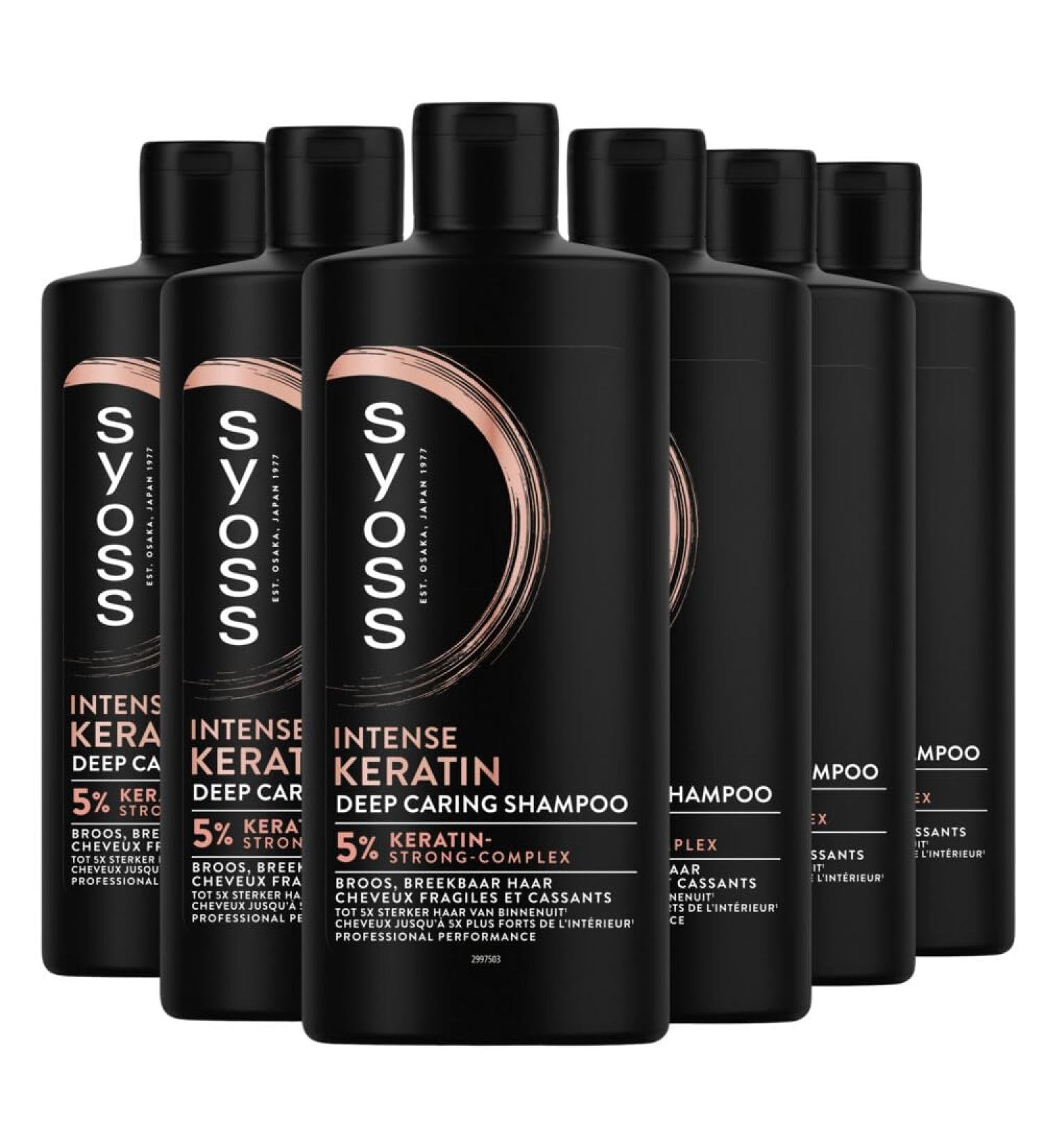 Syoss 6x Syoss Keratin Shampoo 440ml - Multipack