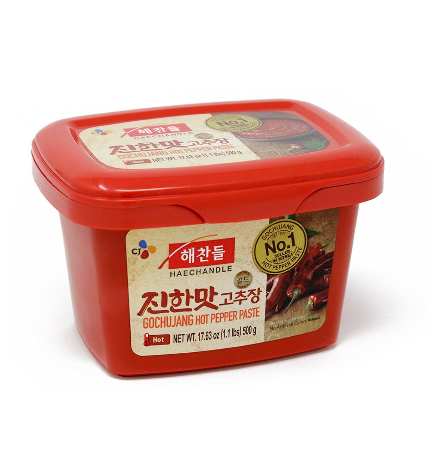 CJ Haechandle Gochujang - Korean Traditional Hot Pepper Paste 1.1 Lb - Sweet & Spicy Flavor - Buy Online on GoSupps.com