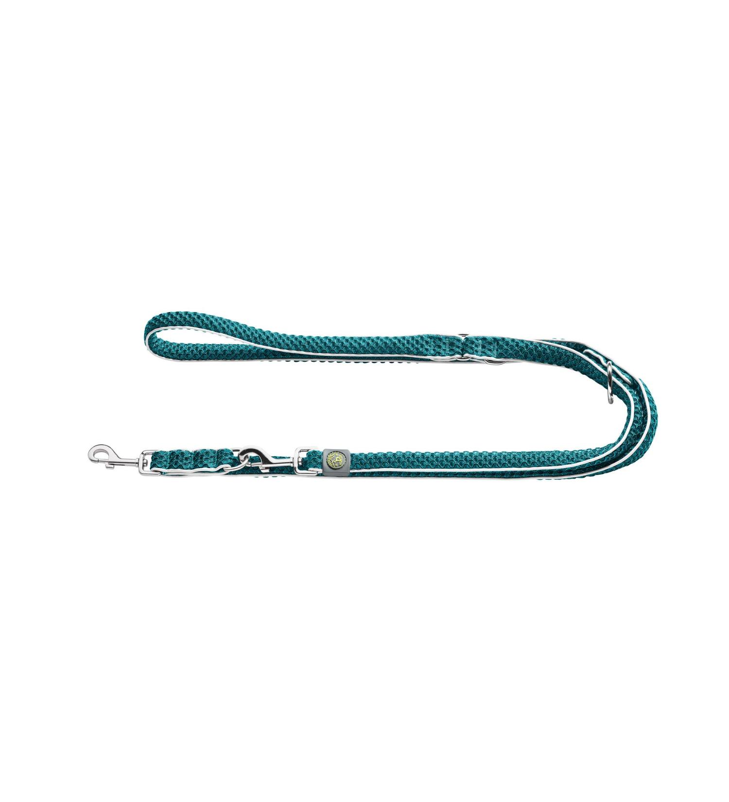 HUNTER HILO Adjustable Dog Leash Light Mesh 2.5 x 200 cm Turquoise | Shop Internationally - Buy Online on GoSupps.com