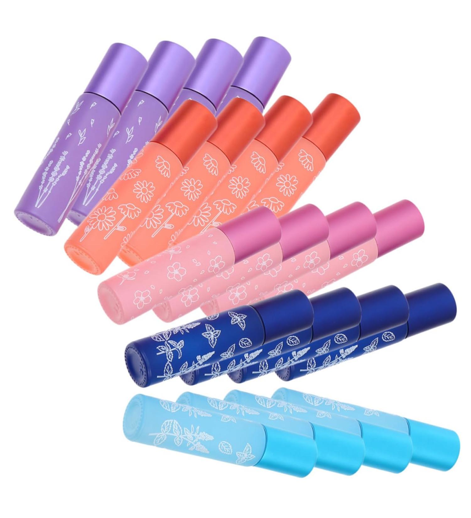 minkissy Perfume Printed Roller essential oil roller s roll on s empty fragrance glass roller for essential oils printing essential oil Bottle - Buy Online on GoSupps.com