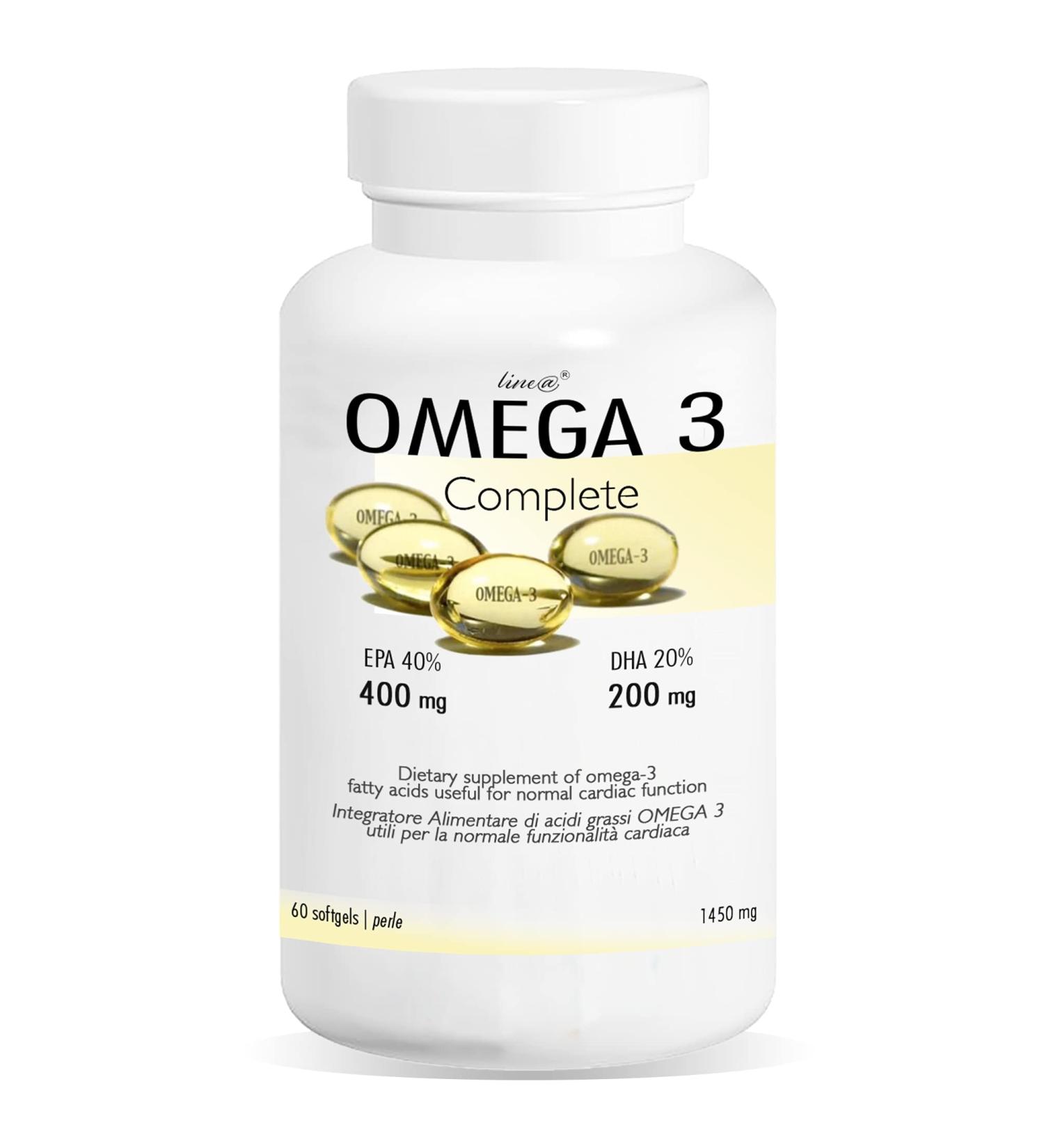 Omega 3 Line | 60 beads | Double concentration | EPA 400mg + DHA 200mg per bead! - Buy Online on GoSupps.com