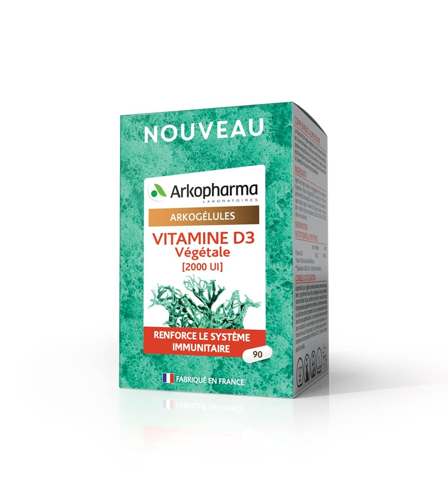 Arkopharma Arkocaps Vitamin D3 Vegetable 90 Capsules