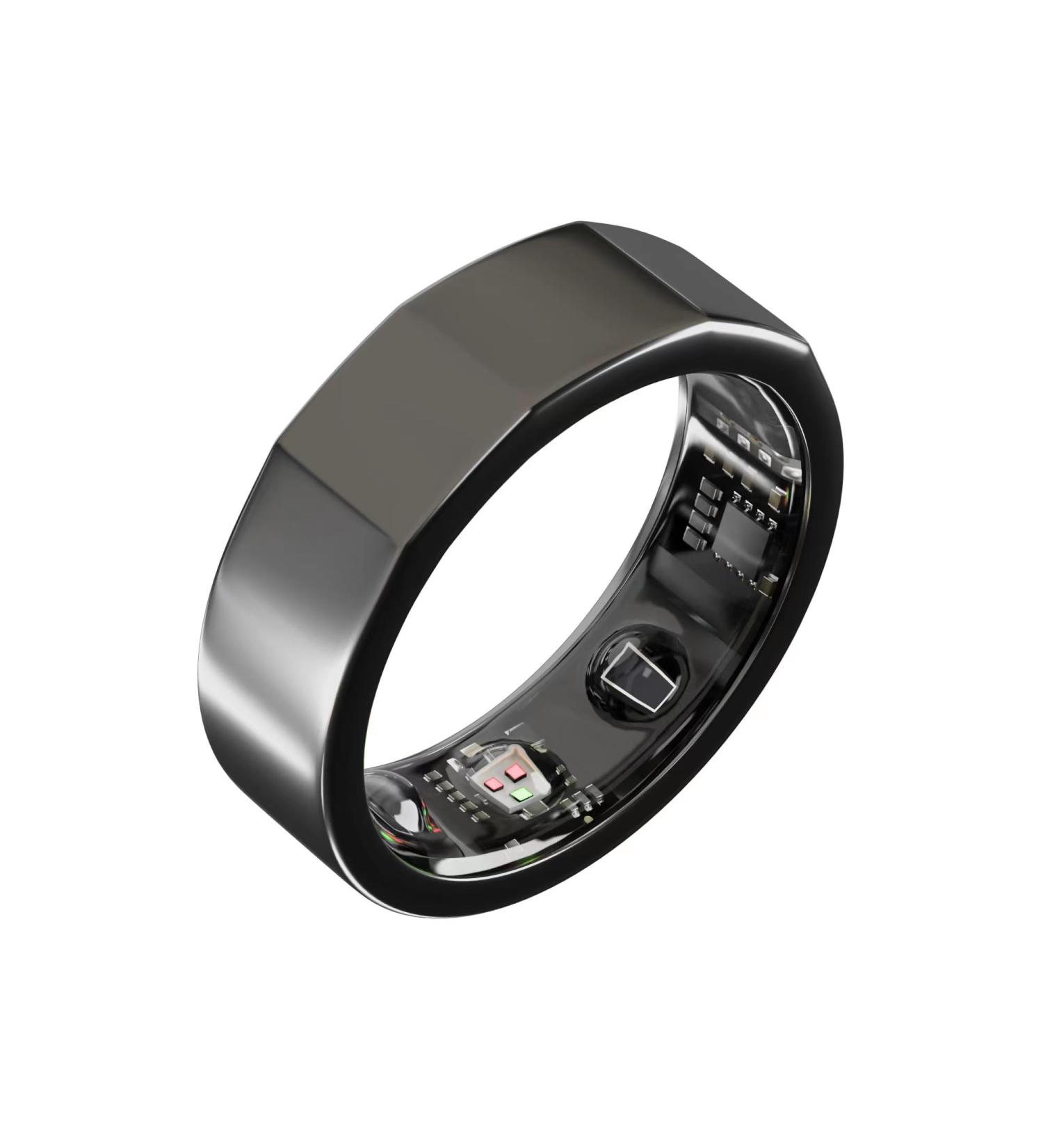 Women Men Smart Ring Health Tracker for Blood Oxygen Sleep Tracking Heart Rate APP Body Temperature Compatible with iOS and Android Long Endurance NFC Wireless Charging(Black (9) - Buy Online on GoSupps.com
