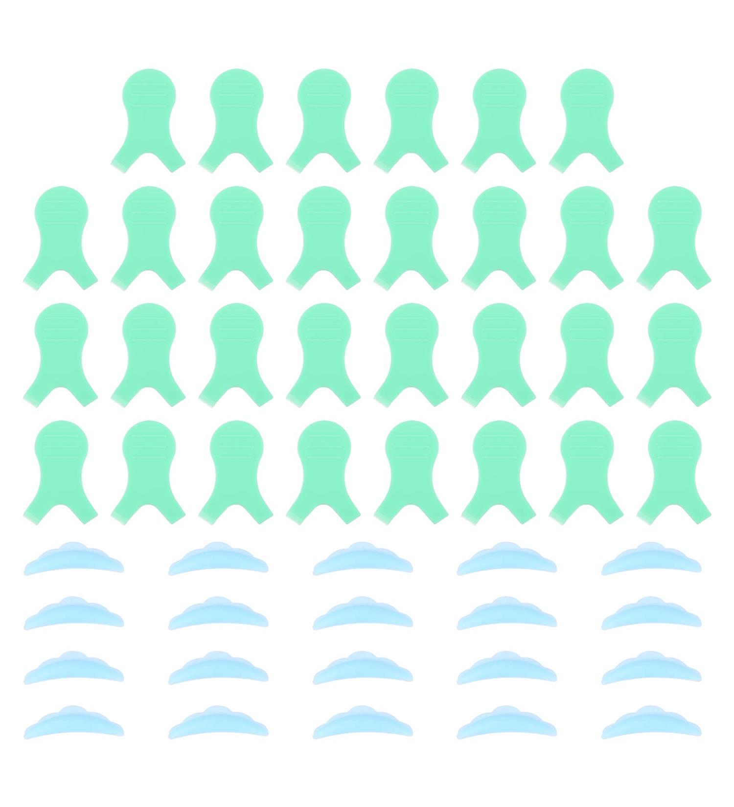 Minkissy 50pcs Eyelash Perming Curler Shields & Lifting Brushes - Green Makeup Tool for All Eyelash Lengths - Buy Online on GoSupps.com