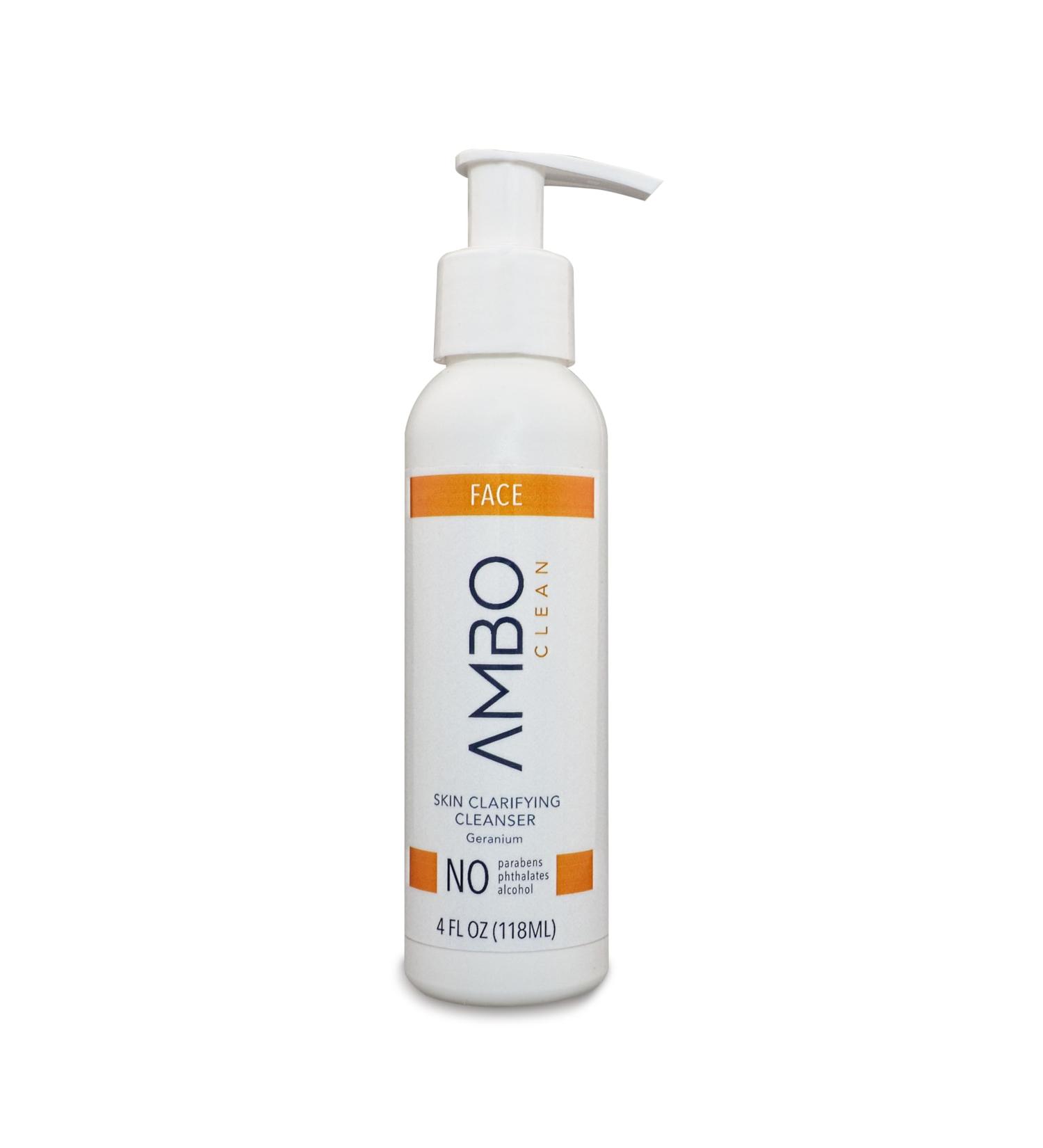 A.M.B.O. Arrest My Body Odor A.M.B.O. Clean Skin Clarifying Cleanser | Clean-Label Facial Cleanser with Aloe, Geranium & Eucalyptus | Removes Oil, Makeup & Buildup | Vegan & Cruelty-Free - Buy Online on GoSupps.com