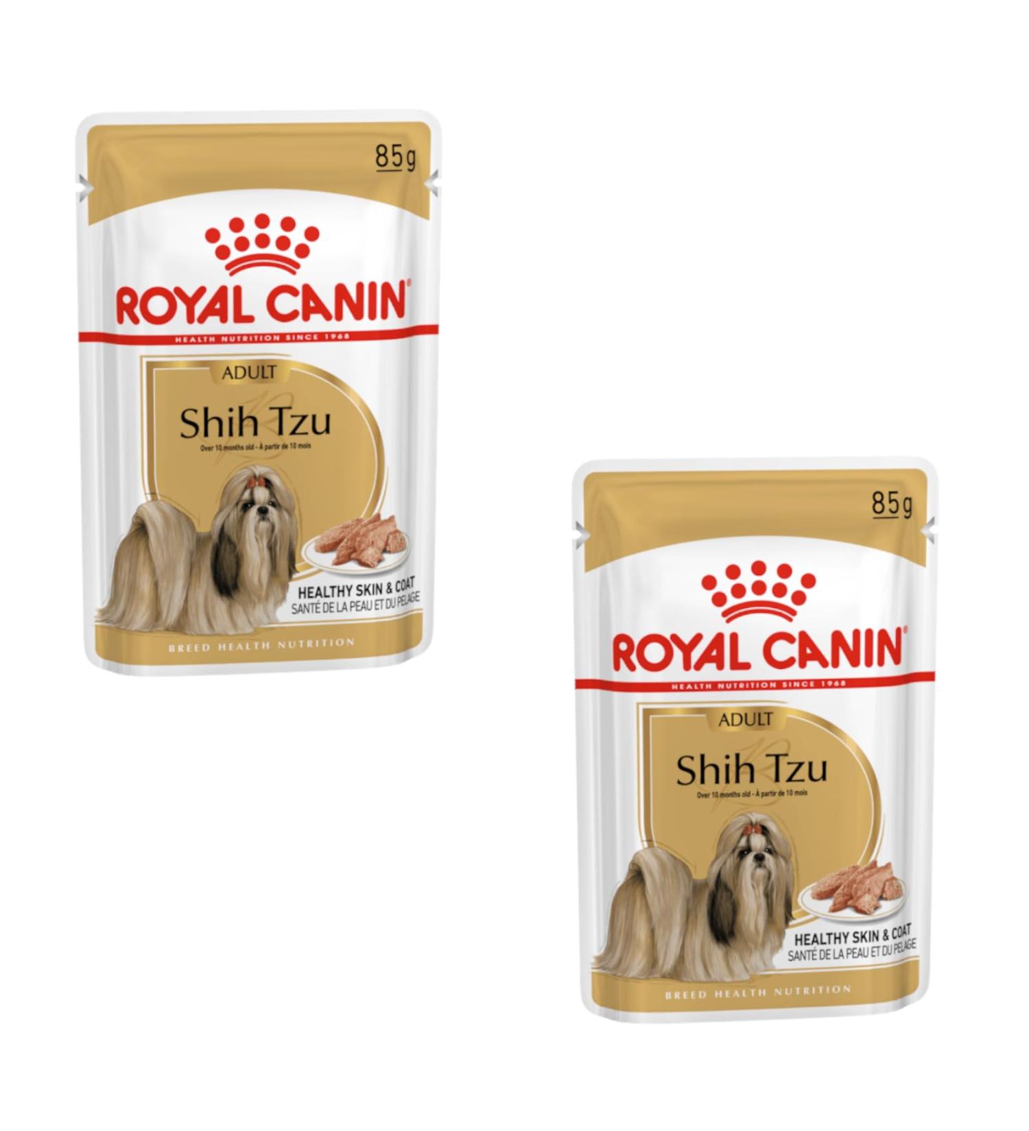 Royal Canin Shih Tzu Adult Mousse Double Pack - 2 x 12 x 85g | Wet Dog Food for Adult Shih Tzus | Supports Fur & Digestion | Senior Dogs 10+ Months - Buy Online on GoSupps.com
