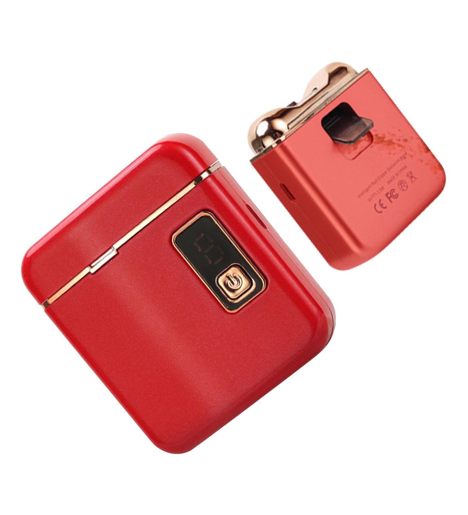 Auto Nail Clippers - 3 Modes Adjustable Electric Fingernail Clippers | Manicure Pedicure Tool Safety Cutter & Trimmer with Storage Light for Kids Home Use Red - Buy Online on GoSupps.com