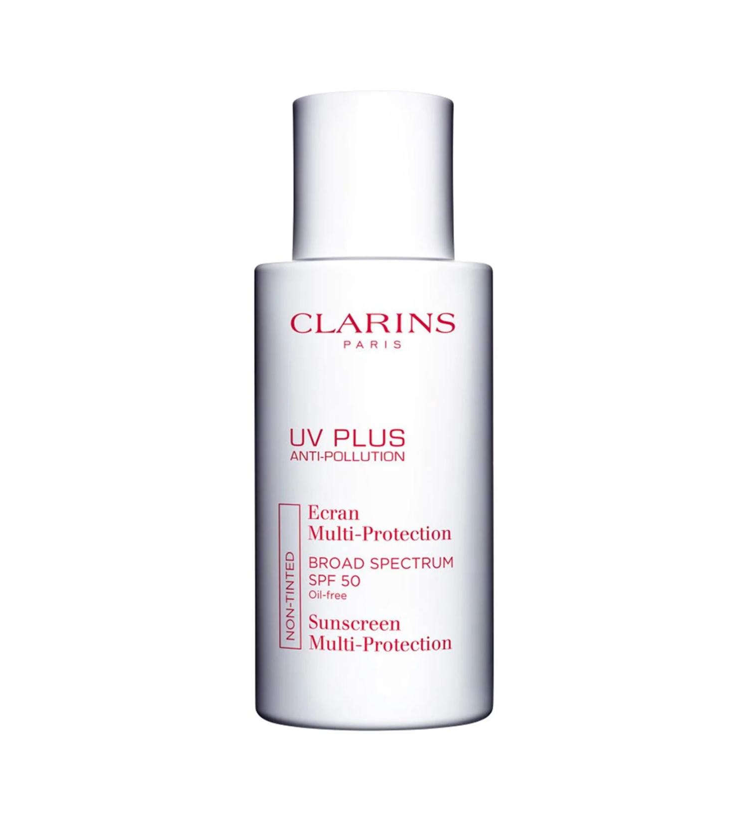 Clarins UV Plus Anti Pollution Sunscreen SPF 50 - Oil-Free No White Cast UVA/UVB Protection for All Skin Types - Buy Online on GoSupps.com