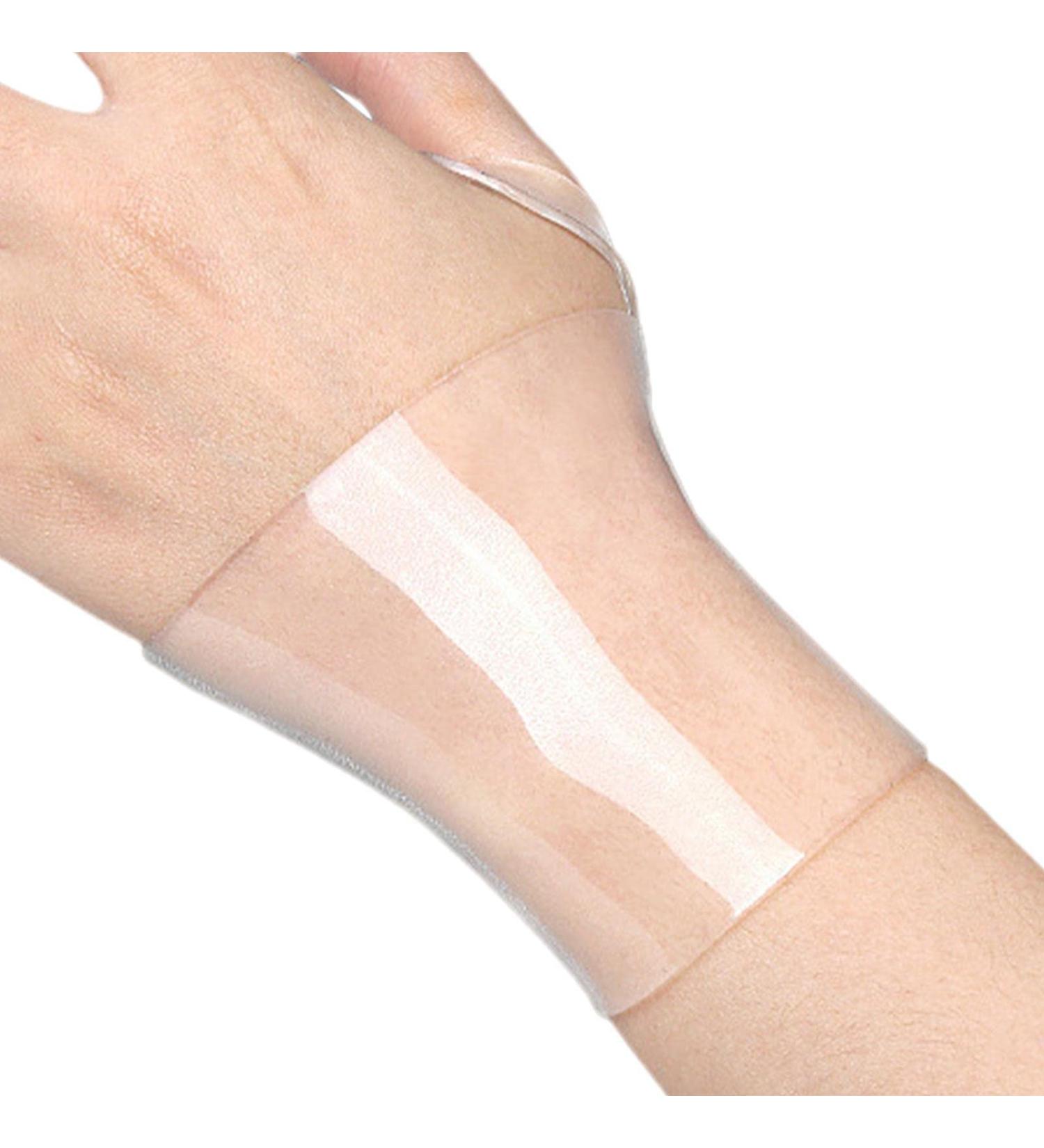 LINGJIONG Wrist Compression Brace Transparent Wrist Support Brace Gel Wrist Support Fingerless Glove Carpal Tunnel Gel Wrist Brace for Women Men - Buy Online on GoSupps.com