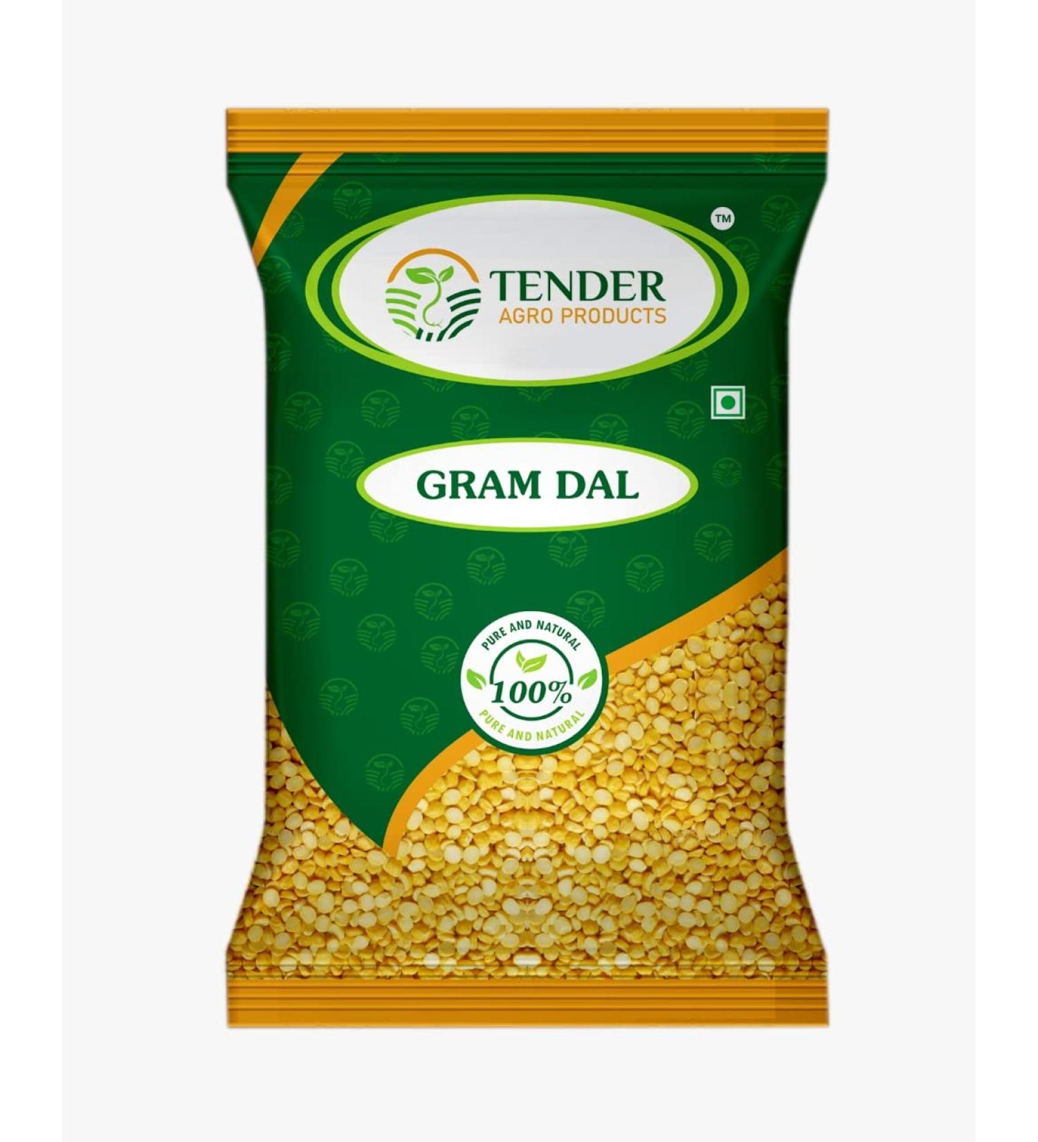 TENDER AGRO PRODUCTS Hygienically Processed Natural Gram/Chana Dal with More Protein and Iron Rich and No Added Preservatives (3 Kg) 6.61 Lbs Pack - Buy Online on GoSupps.com