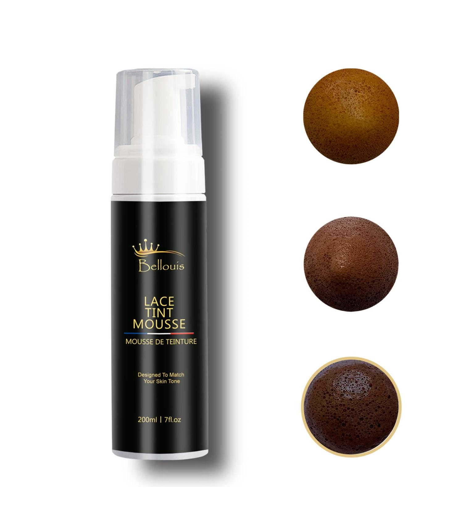 Bellouis Lace Tint Mousse 200ml/7fl.oz - Dark Brown Hair Tinting Foam - Buy Online on GoSupps.com