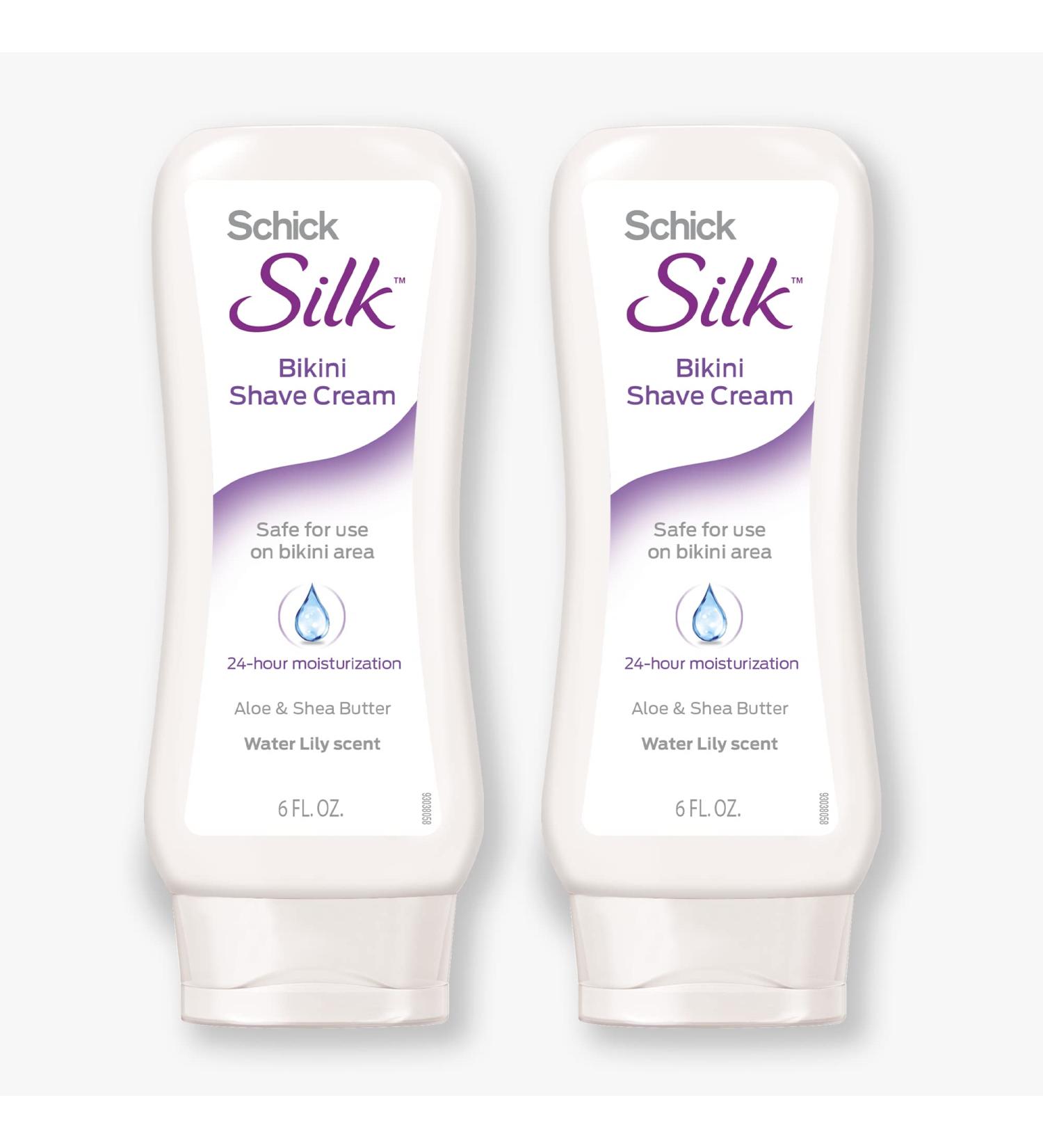 Schick Silk Bikini Shave Cream - Intimate Shaving Cream for Women, 2 Pack (6oz Each) - Buy Online on GoSupps.com