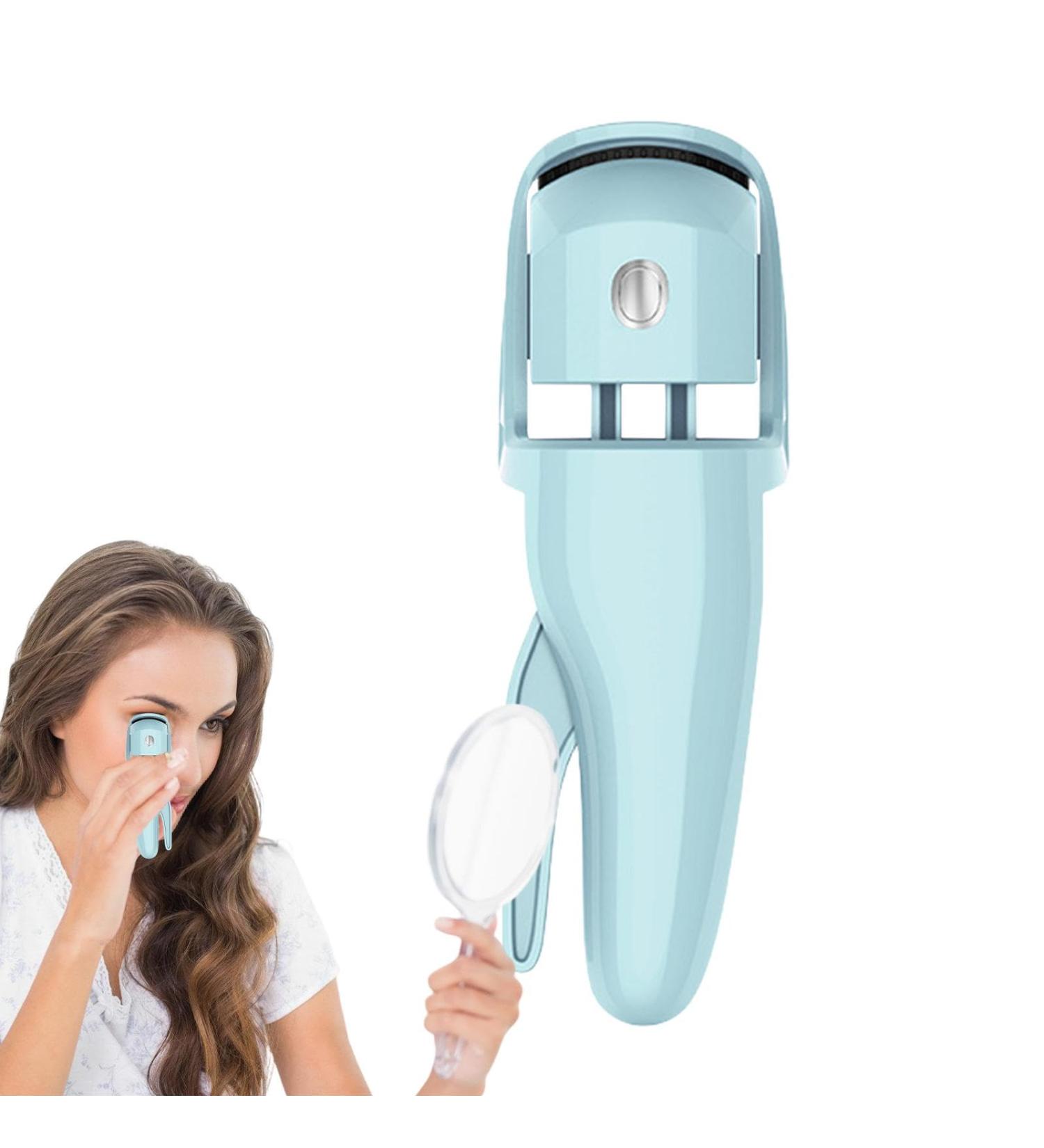 Guvbkfaw Eyelash Curler Heat Rechargeable Eye Curler for Lashes - Rechargeable Ergonomic Eyelashes Curler Eye Lash Makeup for Naturally Curling and Ironing Eyelash Blue - Buy Online on GoSupps.com