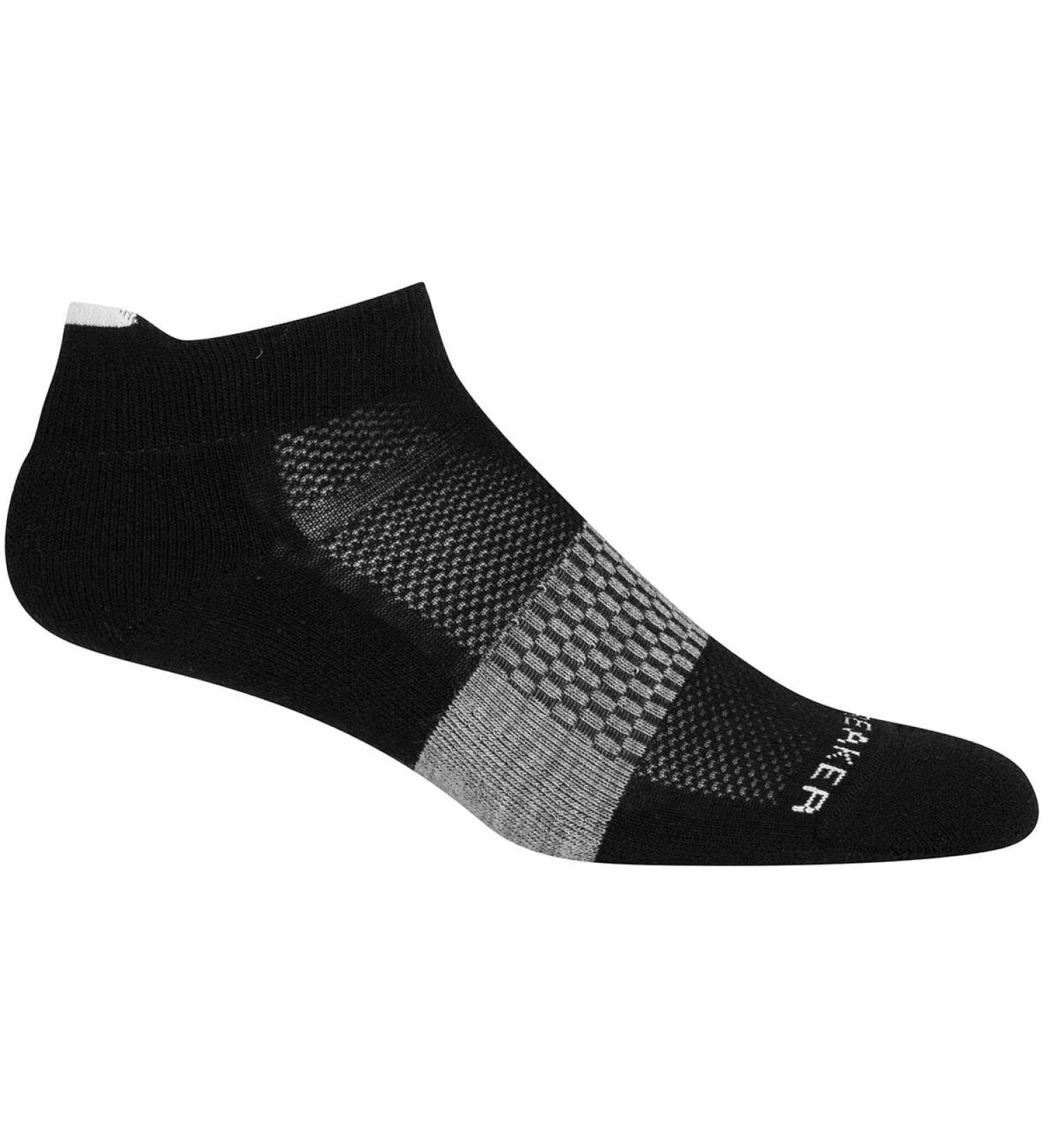 Icebreaker Women's Multisport Light Cushion Micro Socks - Black/Snow/Metro Heather | Comfortable & Durable Outdoor Socks - Buy Online on GoSupps.com