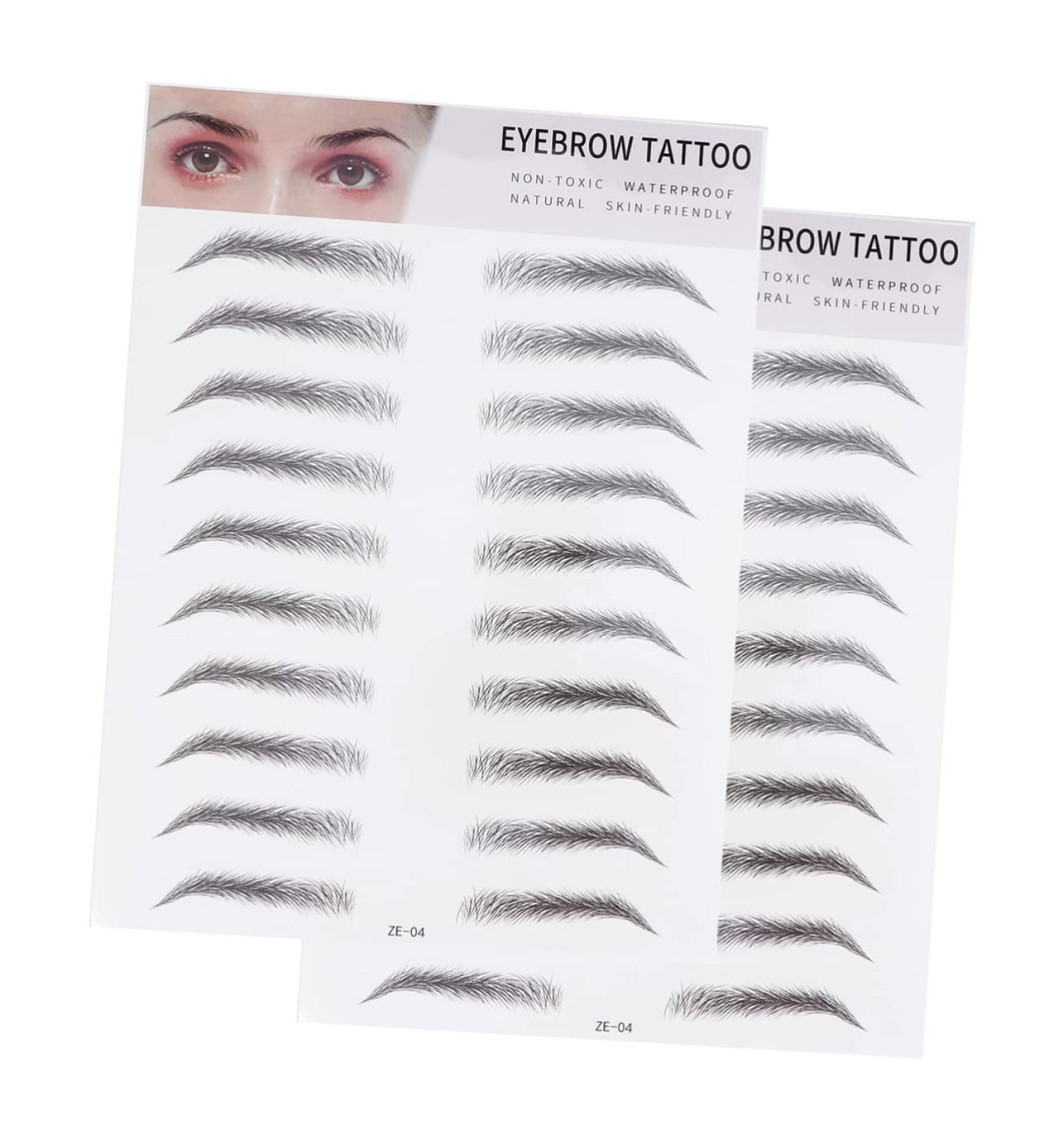 Angoily 2pcs 3d Eyebrow Stickers Suits Imitation Eyebrow Mold Kit Artificial Eyebrow Make up The Lazy Woman - Buy Online on GoSupps.com