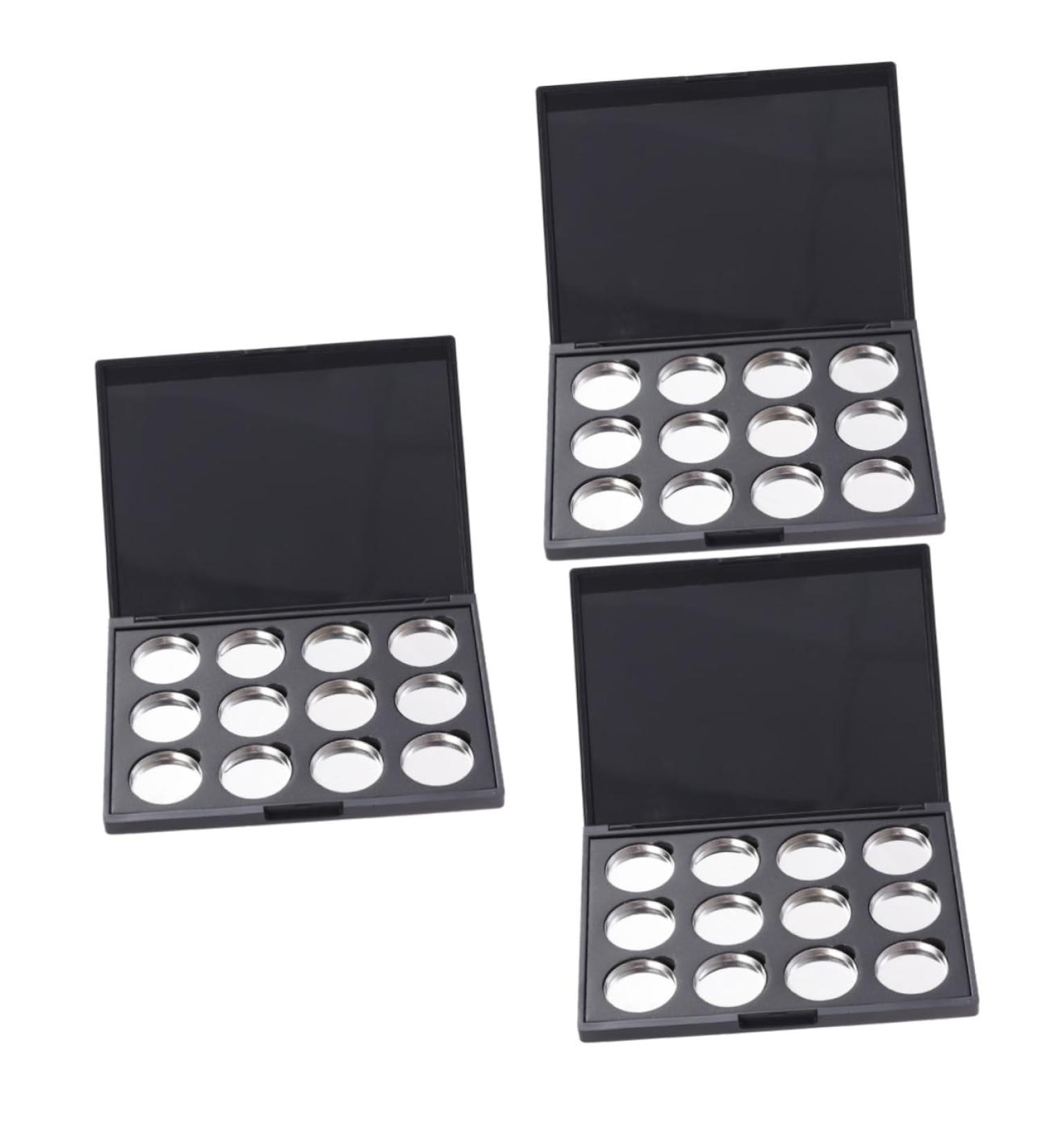 FOMIYES 3pcs Magnetic Travel Containers Magnetic Eyeshadow Empty Eyeshadow Case Eye Shadow Box Make up Plate mediumx3pcs As Shownx3pcs - Buy Online on GoSupps.com