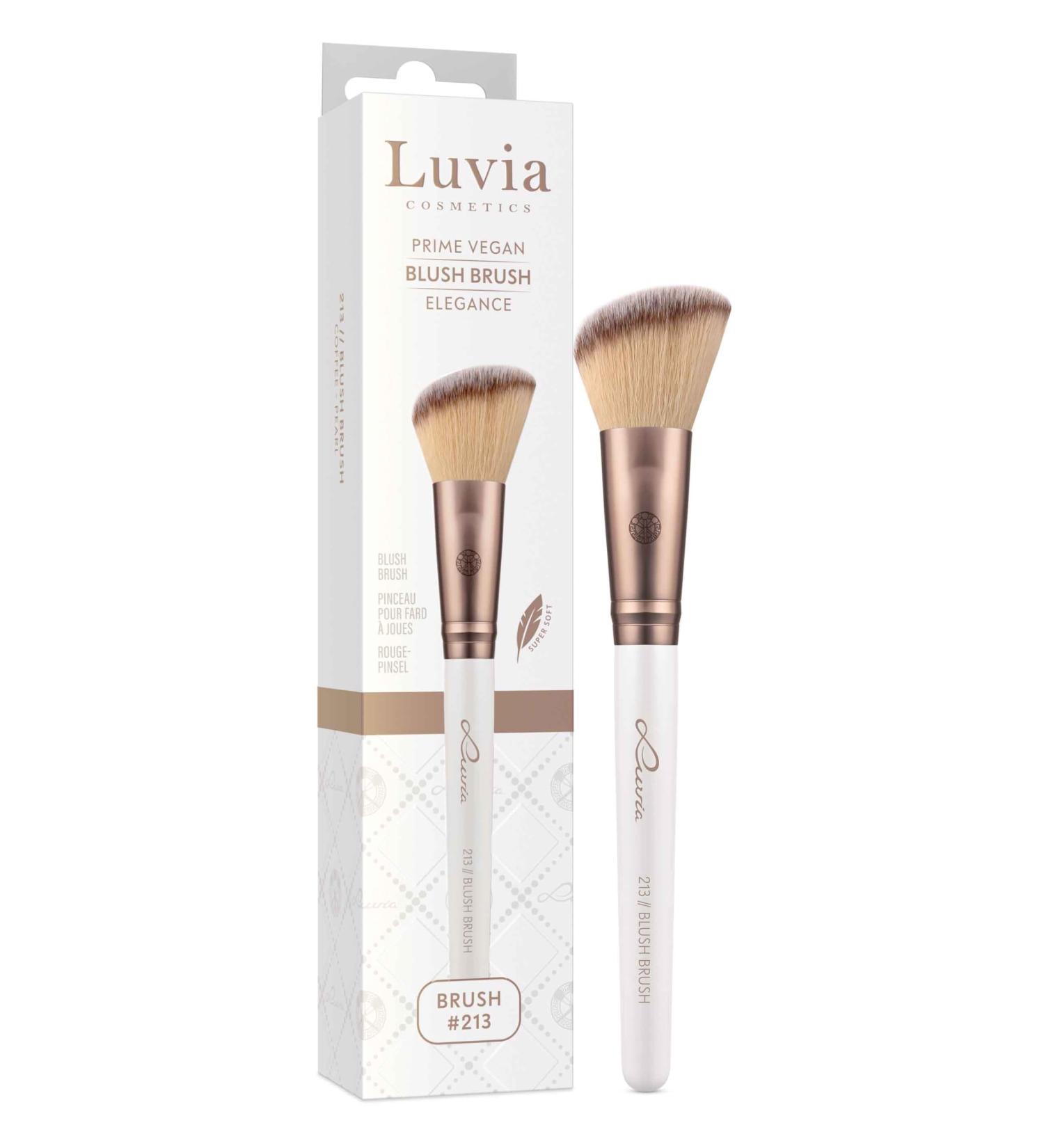 Luvia Professional Makeup Brush Blush Make-Up Brush Bronzer Brush Angled Powder Brush Vegan Cosmetic Brush 213 // Blush Brush - Elegance - Buy Online on GoSupps.com