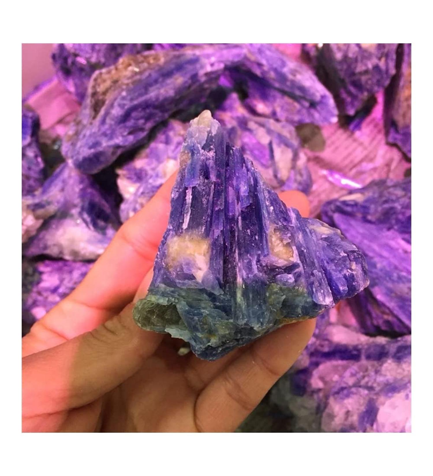 Stone Crafts Natural Rough kyanite Crystal Gemstone Reiki Blue raw Crystal Stone for Home Decoration Natural Luster - Buy Online on GoSupps.com