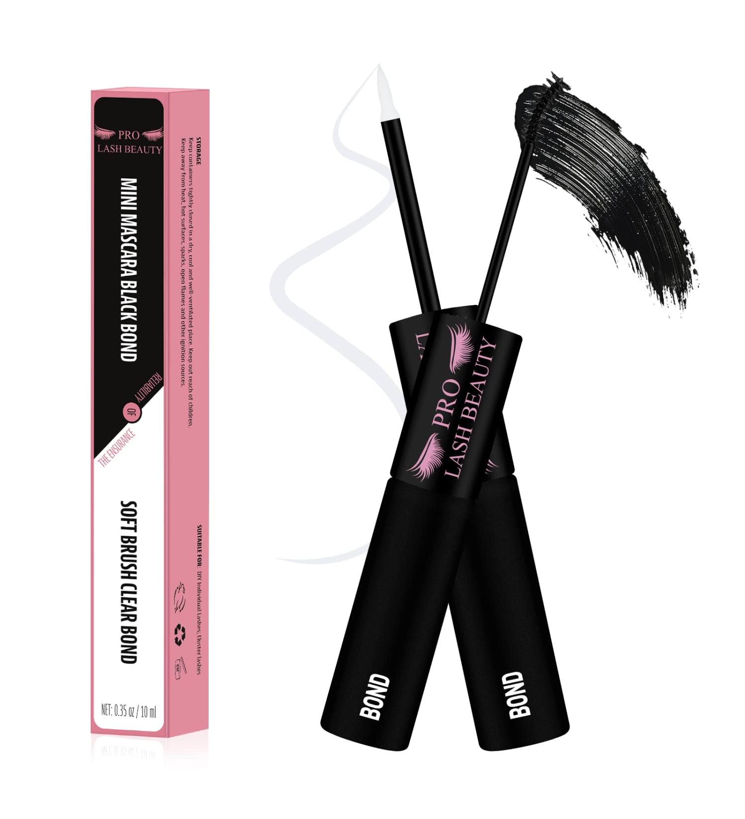 PRO Upgraded Lash Bond Cluster Lash Bond 2 IN 1 - Long Lasting Glue (10ml Black & Clear Bond) - Buy Online on GoSupps.com