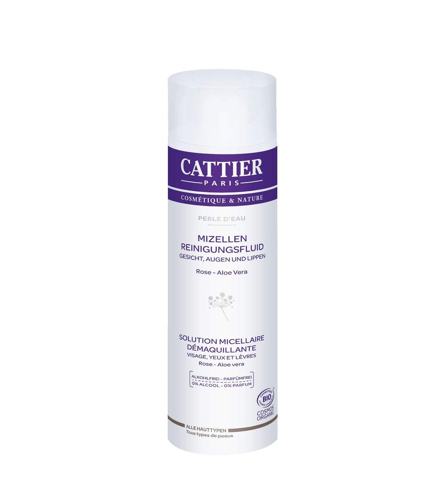 Cattier Micellar Cleansing Fluid 300ml | Alcohol-Free Natural Face Cleanser | International Shipping - Buy Online on GoSupps.com