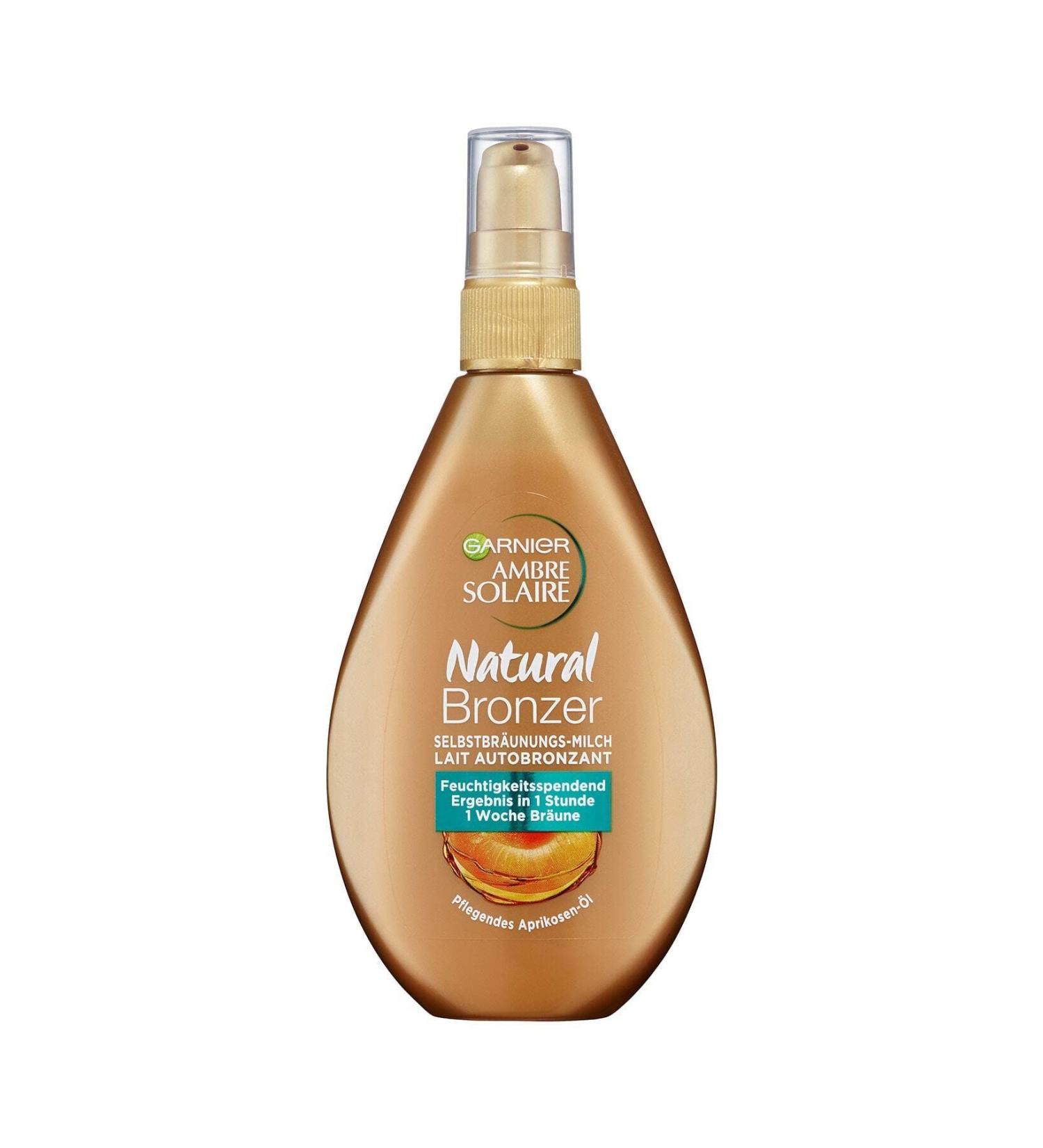 Garnier Self -tanning milk bronz lotion for a natural and stain -free tan Ambre Solaire Natural Bronz Milk 1 x 150 ml