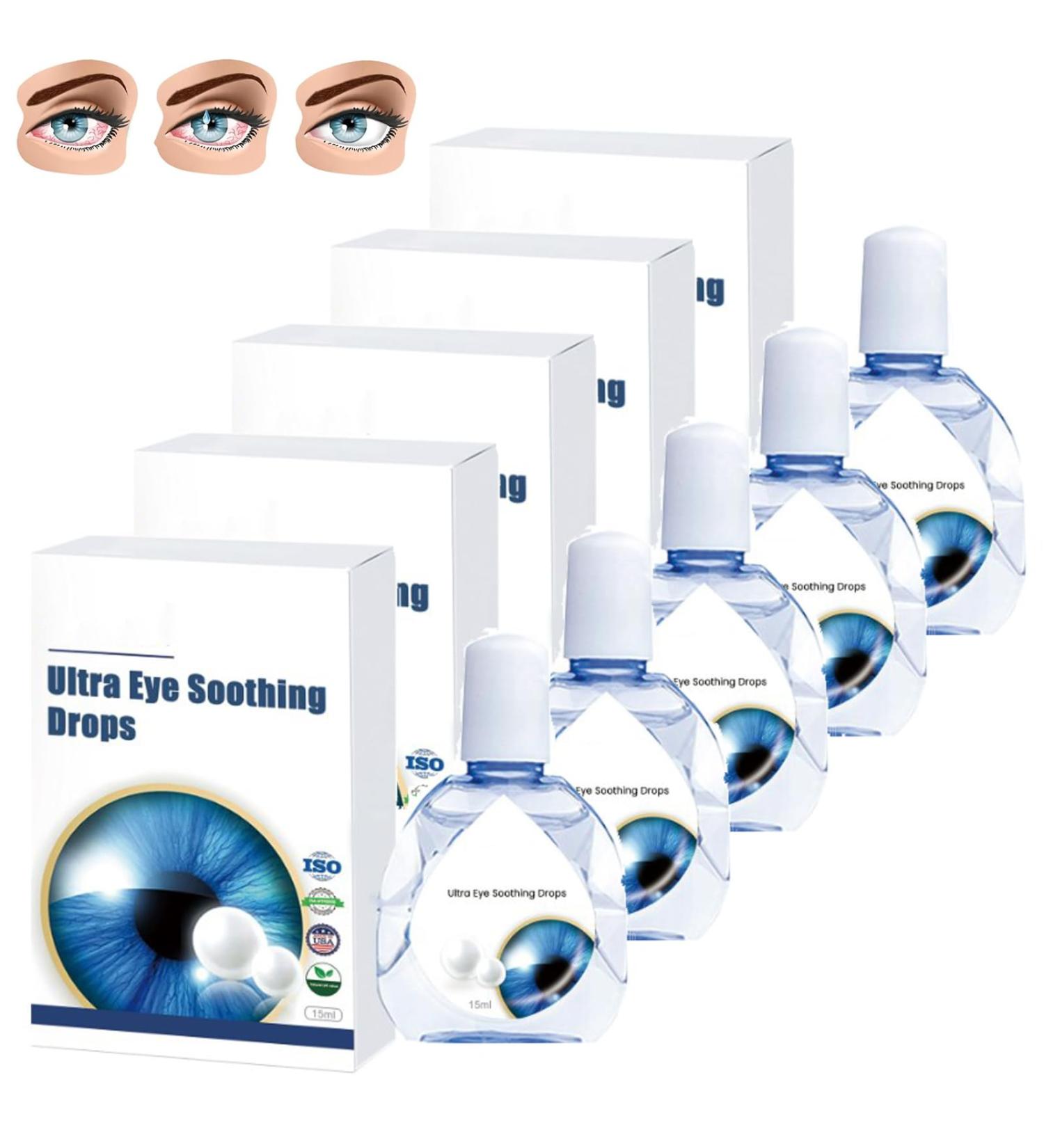 Presbyopia Recovery Treatment Drops Eye Drops for Dry Eyes Presbyopia Eyedrops for Dry Eye Eyedrops Balanced Ph Eye Therapy Drops Clear Eyes Redness Relief (5 Pcs) - Buy Online on GoSupps.com