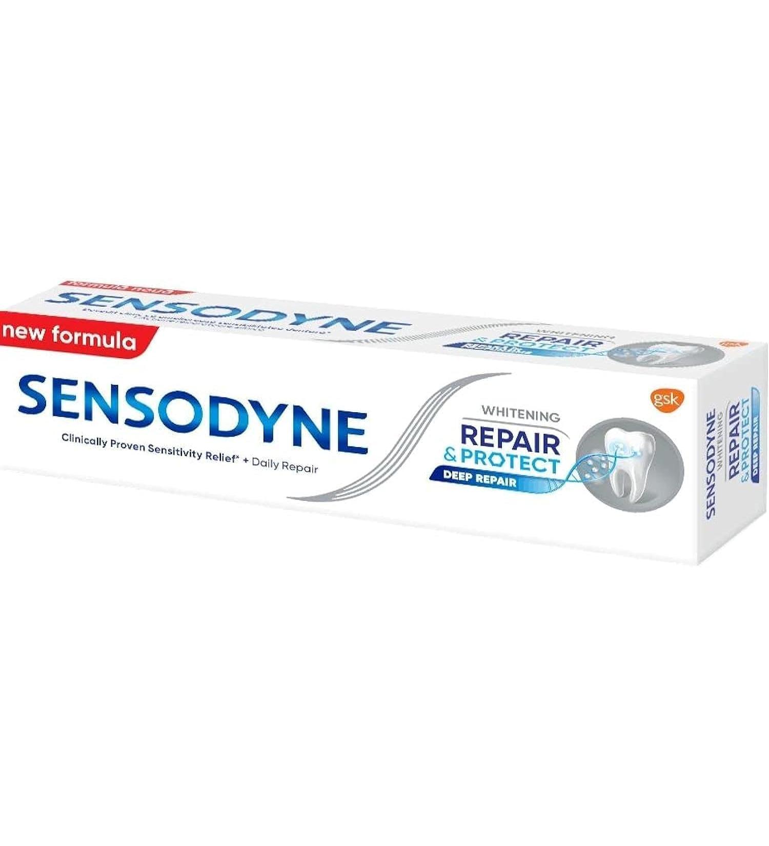 SENSODYNE 6 x Zahnpasta Repair & Protect Whitening - 75 ml