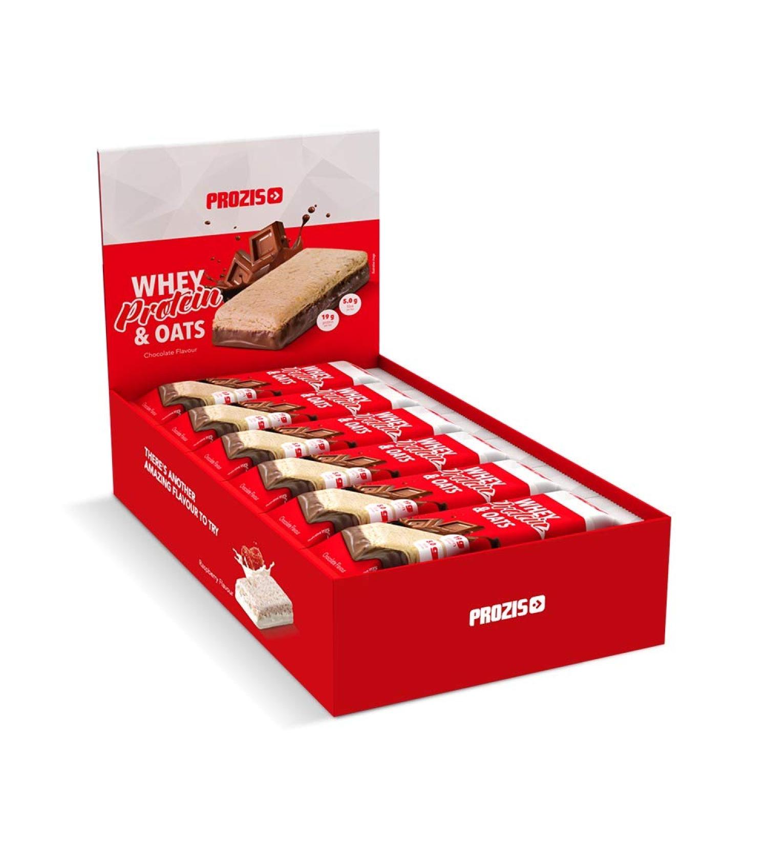 Prozis 12 x Whey Protein & Oats 80 g Chocolat Excellente Source De Prot ines & de Fibres - Booste La Force & la Croissance Musculaire - Buy Online on GoSupps.com