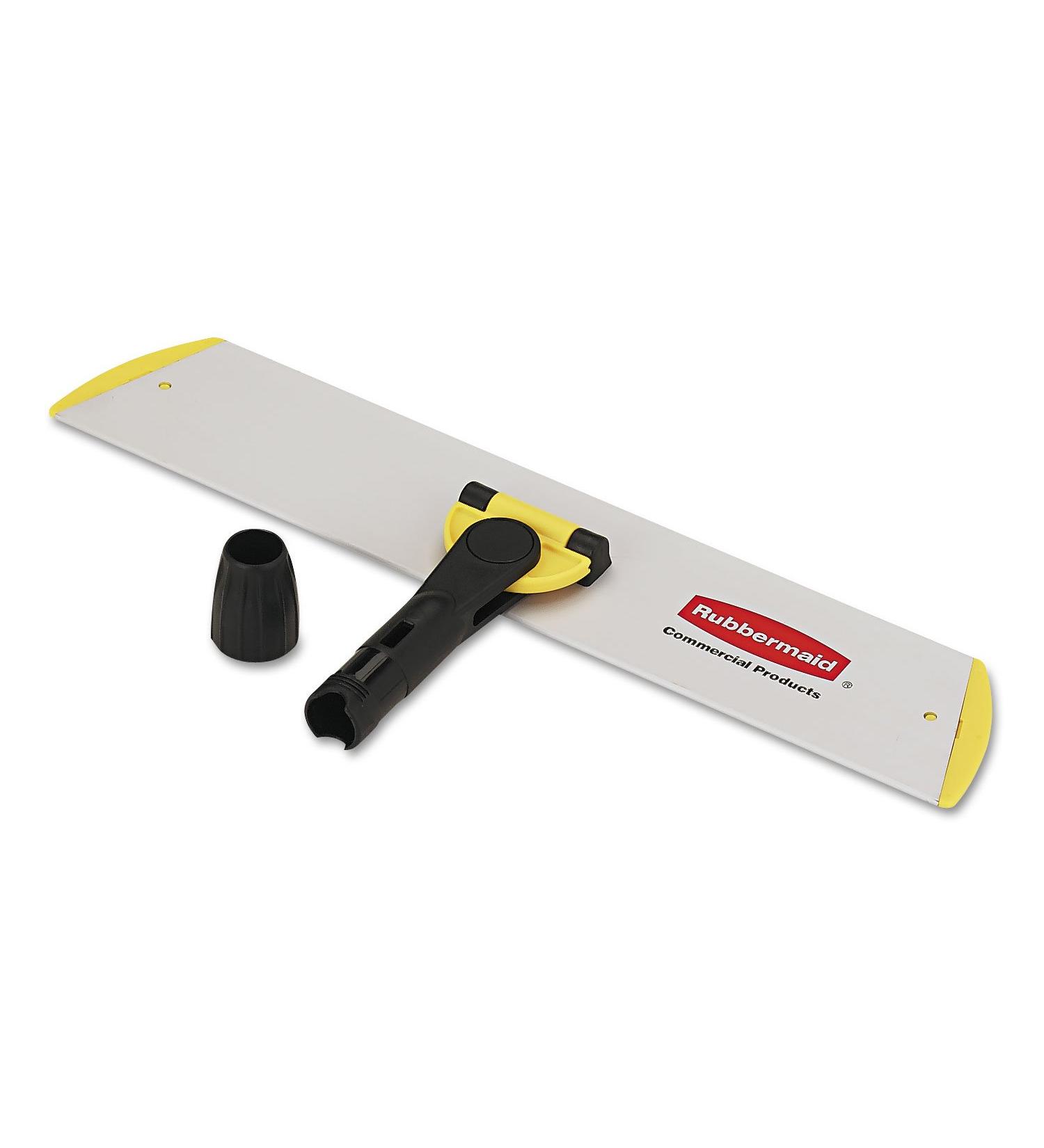 HYGEN Quick Connect Single-Side Frame/Wet/Dry Mops 18w x 3 1/2d Aluminum Yellow - Buy Online on GoSupps.com