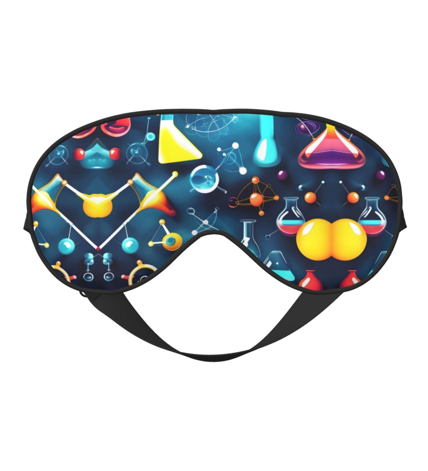 Buy Abstract Science Chemistry Print Eye Mask - Soft Comfortable & Light-Blocking Unisex Sleep Mask - Ideal for International Shipping - Buy Online on GoSupps.com