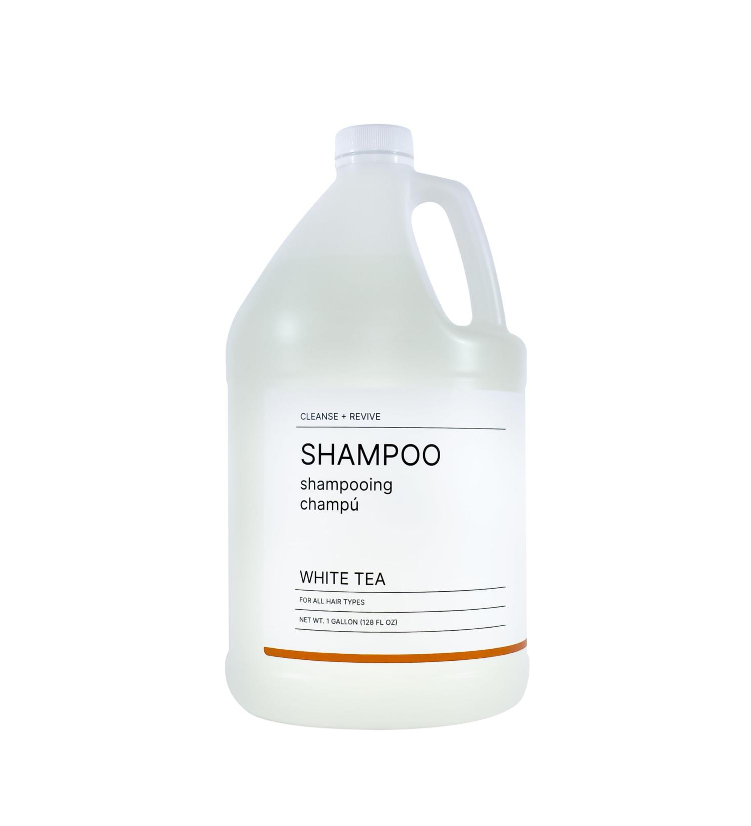 Hotel Emporium 1 Gallon Bulk Shampoo Refill - 100% Cruelty-Free White Tea Scent for All Hair Types | Essential Guest Bathroom Supplies for Hotels Motels & Gyms - Buy Online on GoSupps.com