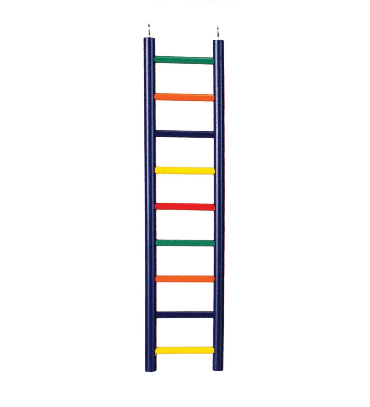 Prevue Pet Products BPV01137 Carpenter Creations Hardwood Bird Ladder with 9 Rungs, 18-Inch, Colors Vary