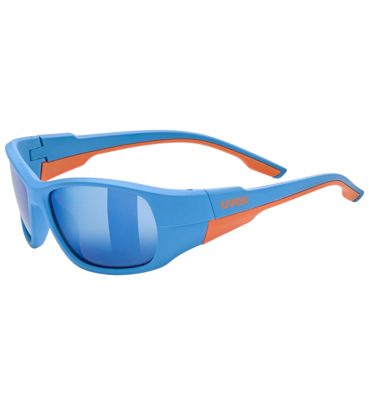 Buy uvex Unisex-Youth Sportstyle 514 Children's Sunglasses - Blue Matt/Mirror Blue | International Shipping Available - Buy Online on GoSupps.com
