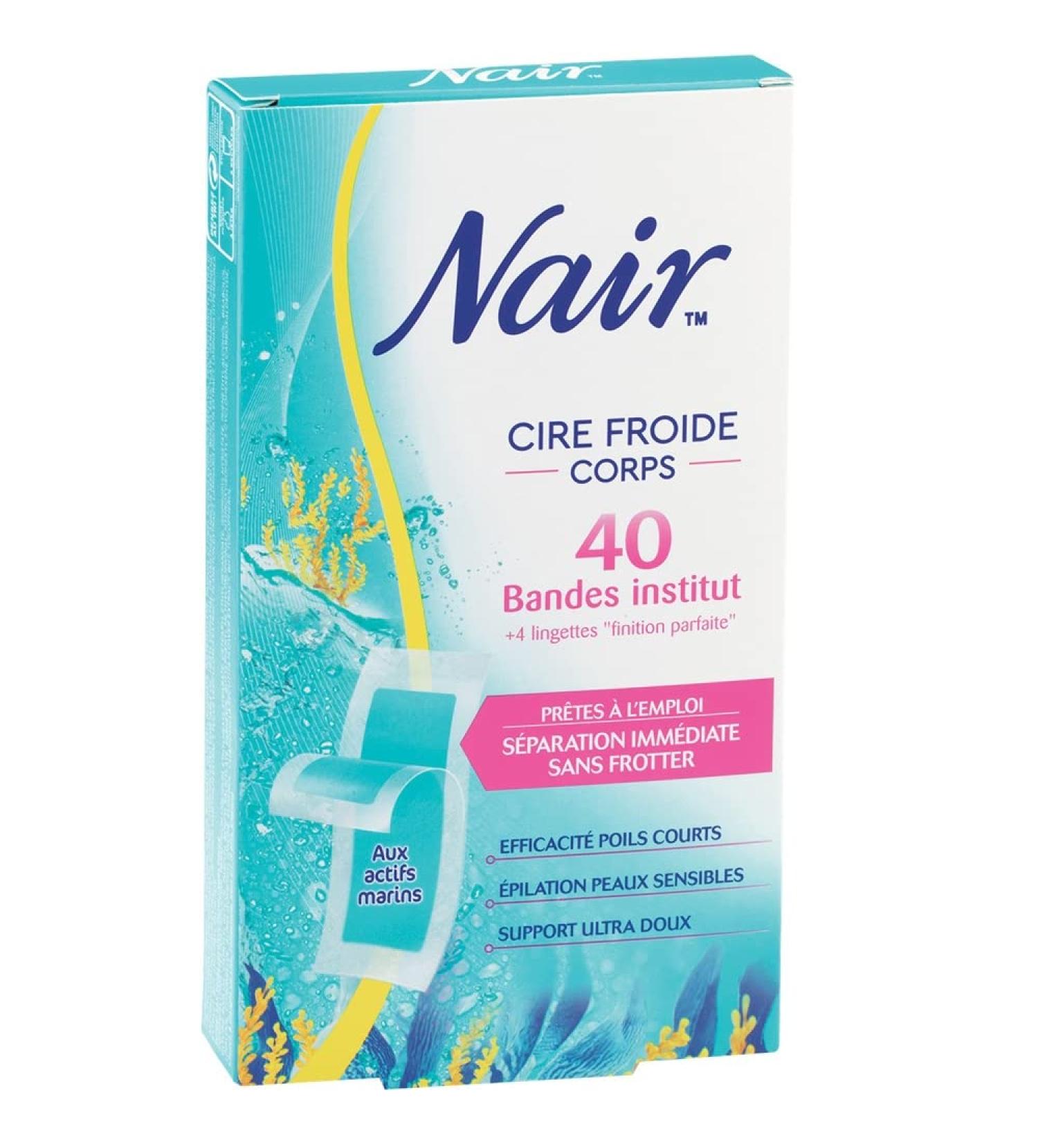 Bandes De Cire Froide Corps Aux Actifs Marins X40 - Nair - Epilation
