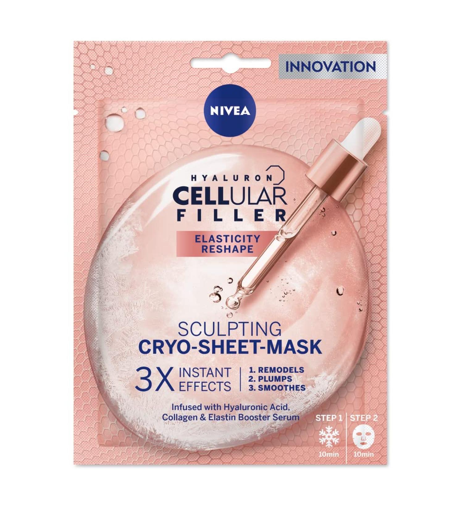 NIVEA Cellular Elasticity Hyaluronic Acid Cryo-Sheet Mask - Revitalize & Firm | International Shipping Available - Buy Online on GoSupps.com