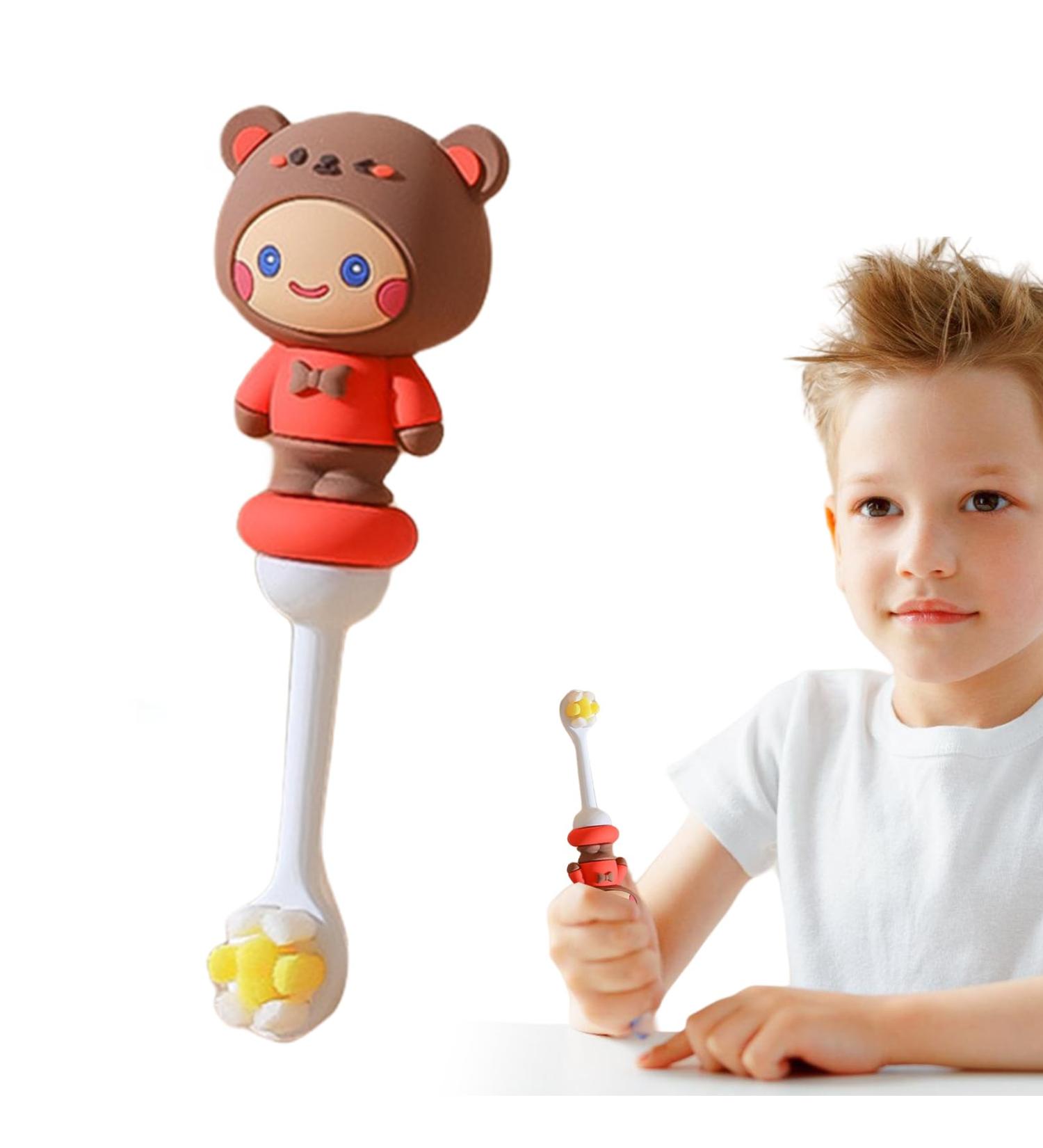 Hand Toothbrush for Children - Cute & Safe Styling for Toddlers (Ages 1-6) - Hmltd Braunb r - Buy Online on GoSupps.com
