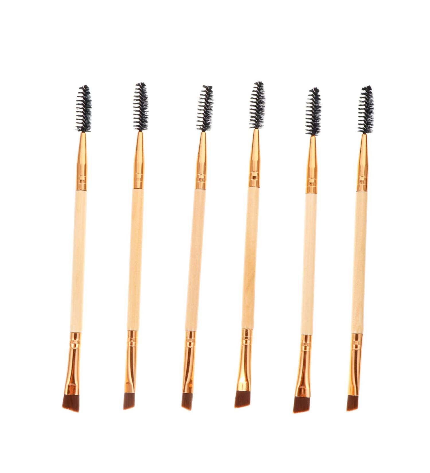 FRCOLOR 6pcs Eyebrow Brush Set - Dual-Sided Mascara & Makeup Brushes for Perfect Eyebrows | International Shipping Available - Buy Online on GoSupps.com
