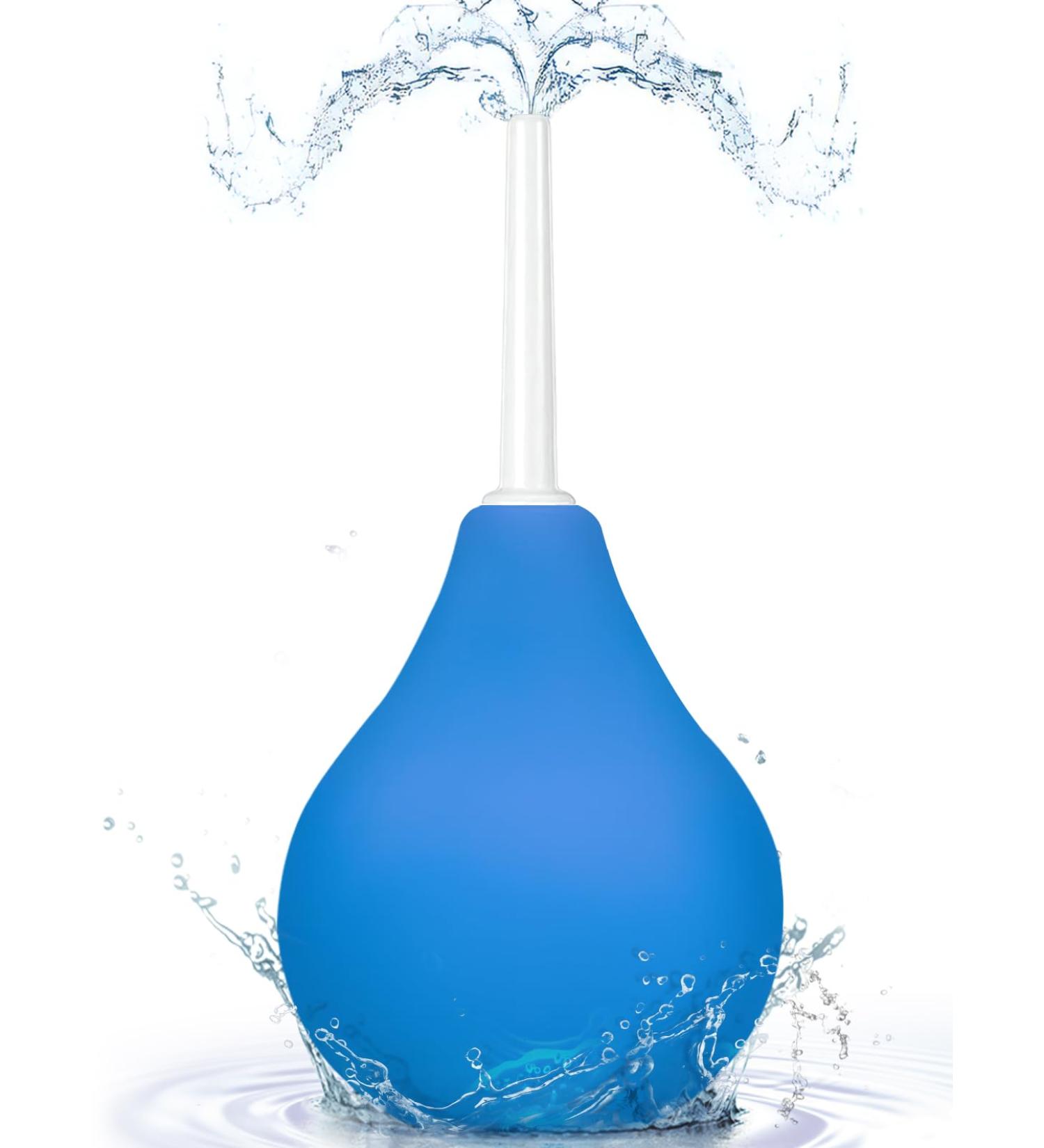 Enema for Intestinal Cleansing 224ML | Butt Shower Irrigator for Anal & Vaginal Use | Intimate Shower for Men & Women (Blue) - International Shipping Available - Buy Online on GoSupps.com