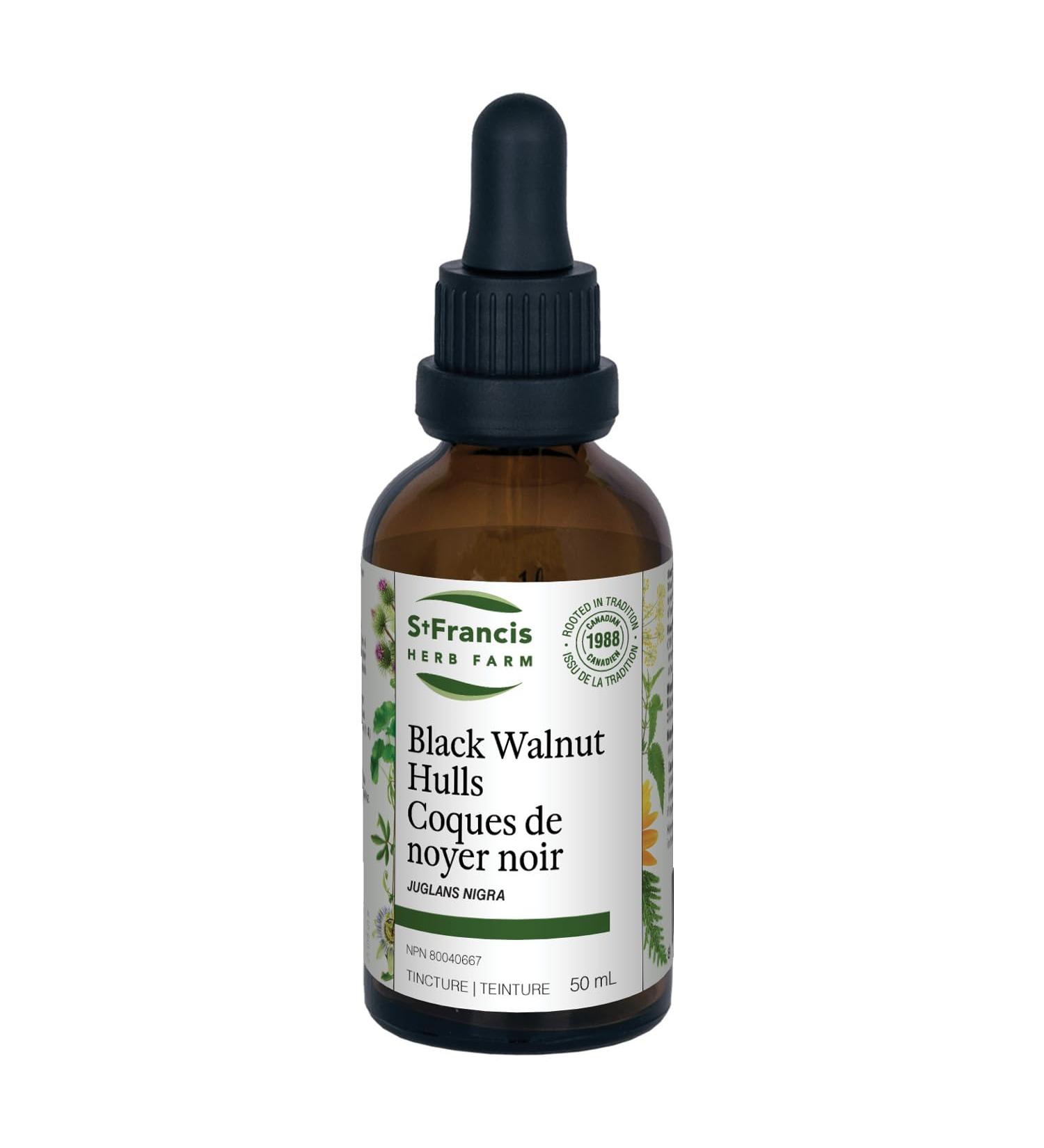 St. Francis Herb Farm - Black Walnut Hulls (Juglans nigra hulls) Herbal Tincture - Black Walnut hulls have exceptional anti-parasitic properties (50ml) 50 ml (Pack of 1) - Buy Online on GoSupps.com