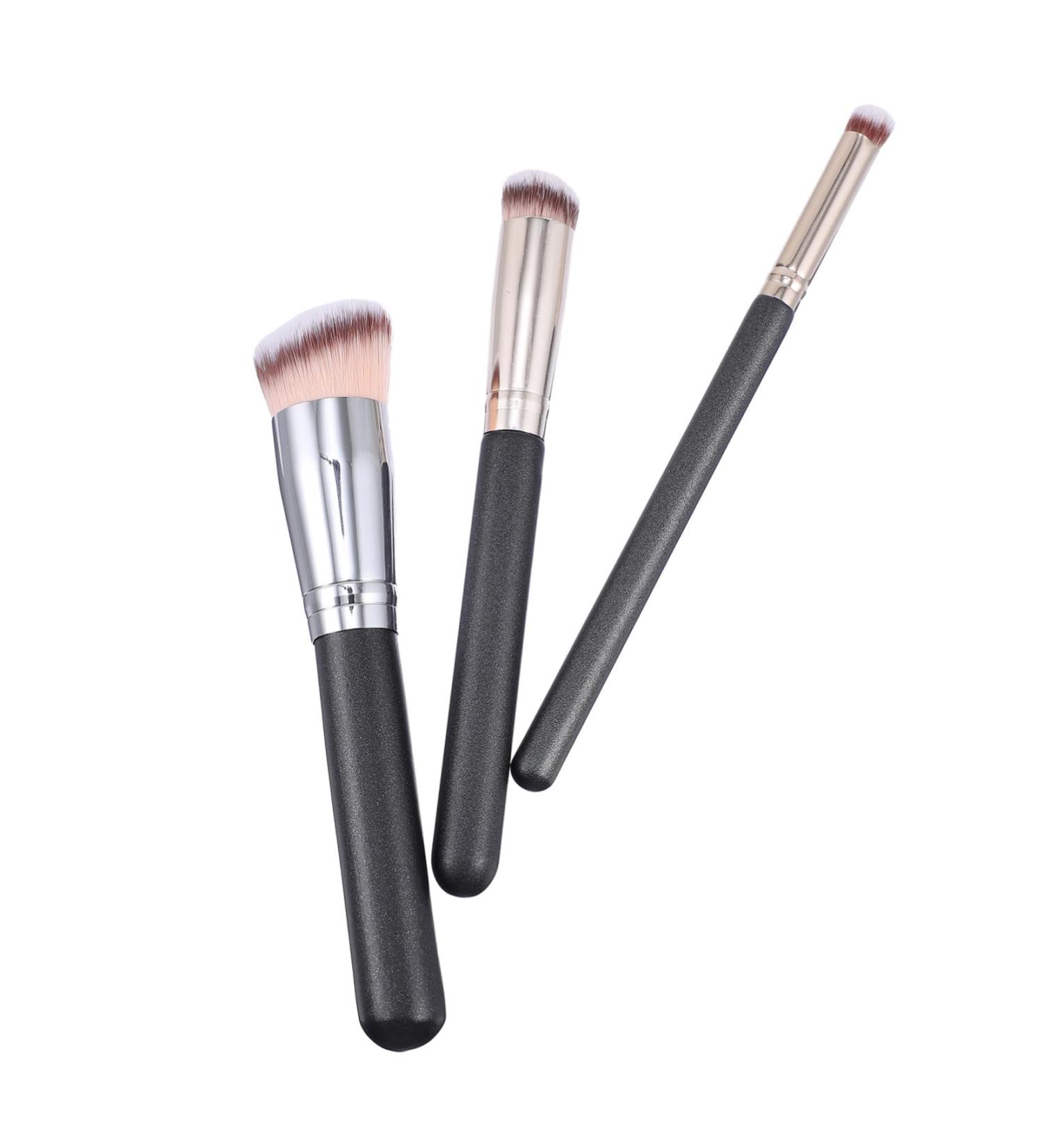 FRCOLOR 3-Piece Makeup Brush Set Pro Concealer Kit Para Pesta as Professional Makeup Brush Makeup Tools for Foundation and Concealer Foundation and Concealer Brush Care Kit Main - Buy Online on GoSupps.com