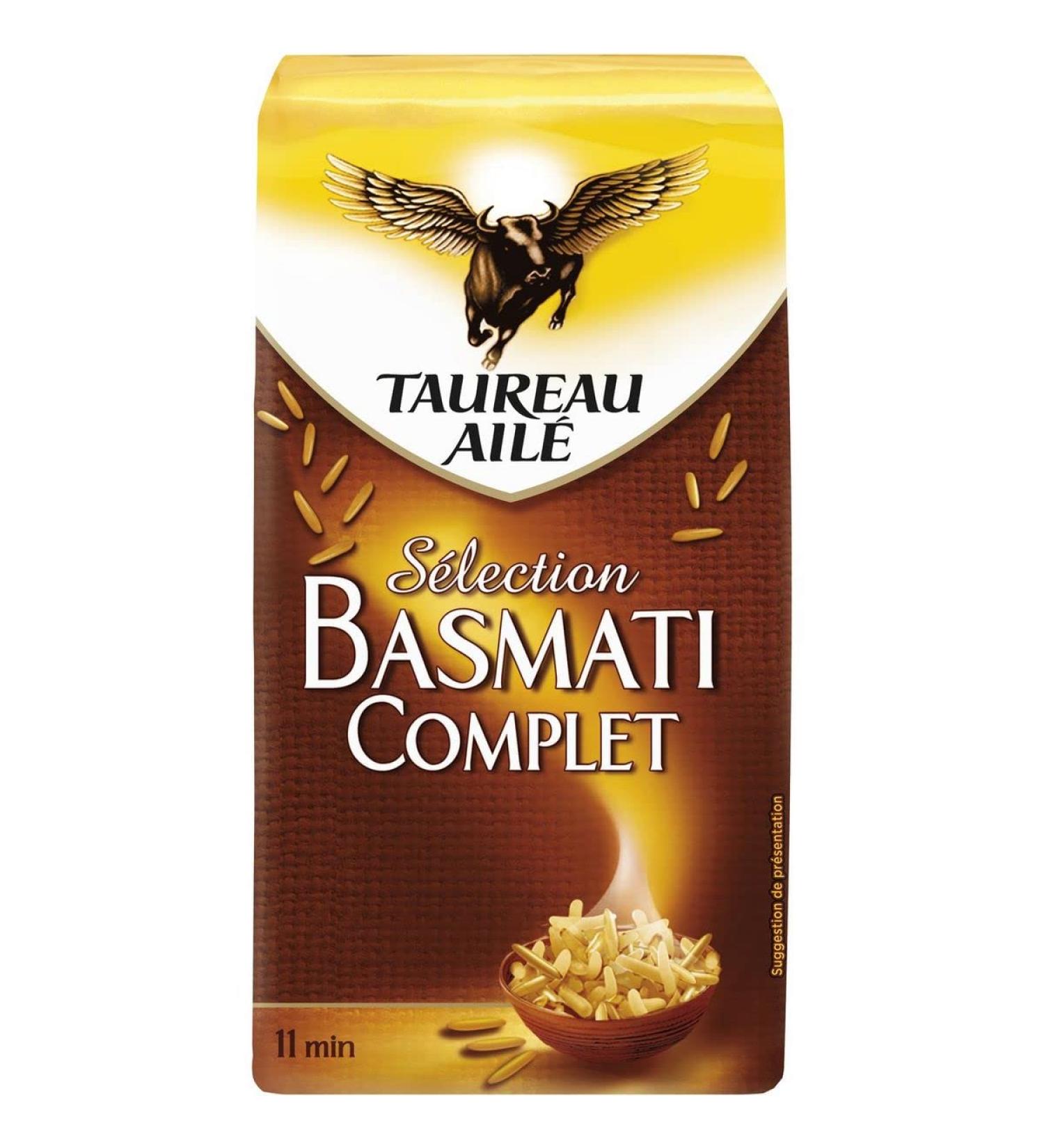 Pack of 3 units *** TAUREAU AILE Whole basmati rice selection ready in 11 min 500g