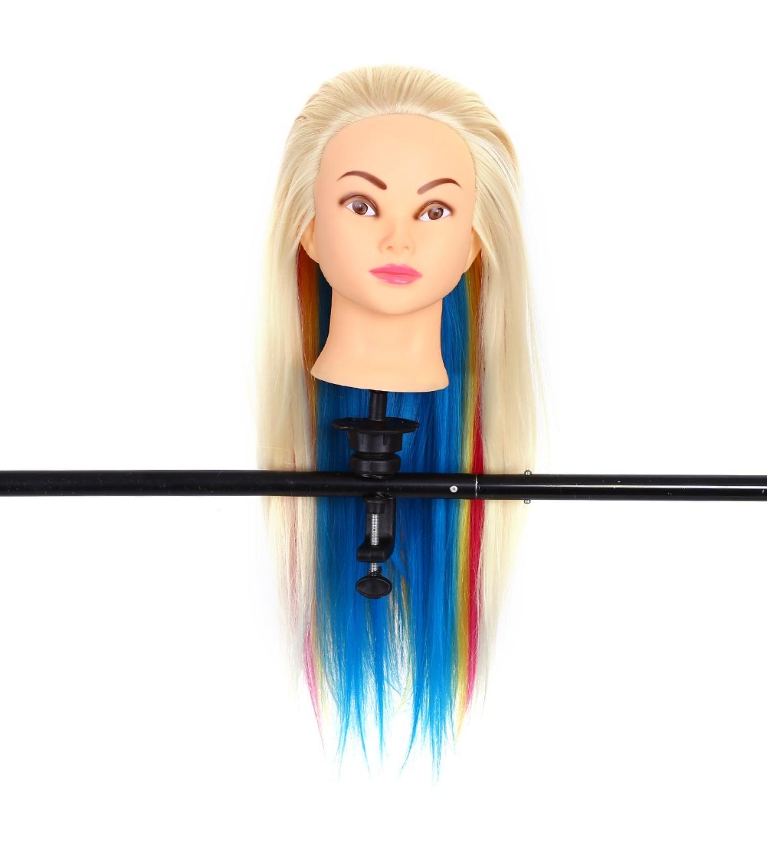 Gedourain Training Head - Soft & Silky Synthetic Fiber Hair Doll for Hairdressers (White 12 ) | Free Comb Included - Buy Online on GoSupps.com