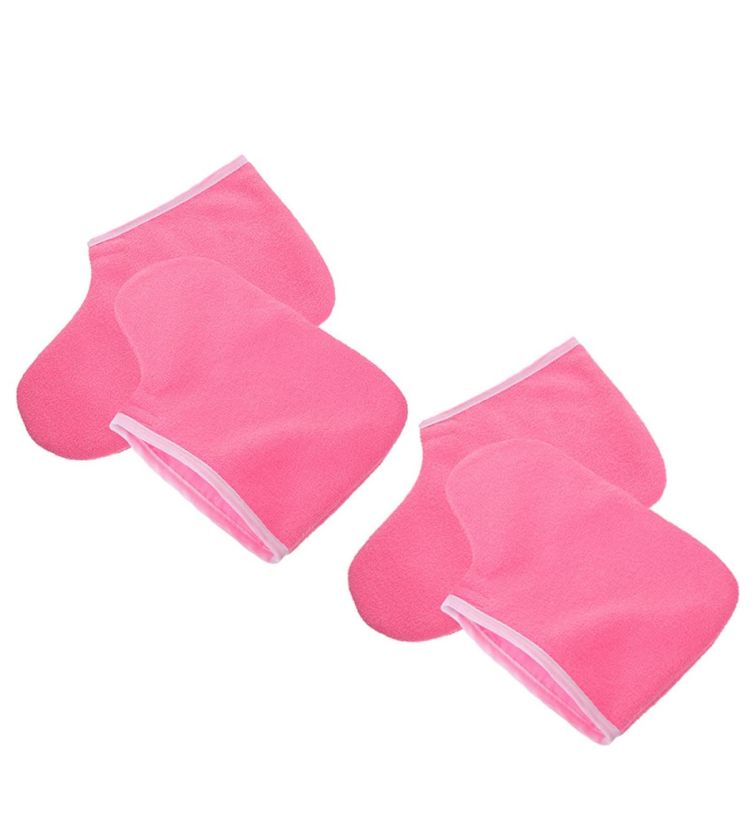 Sachets de Soins Pieds la Cire de Paraffine 2 Paires paisses Rose Fuchsia Bord Blanc Masque Hydratant et Isolant pour Spa Pieds Protection Thermique pour P dicure - Buy Online on GoSupps.com