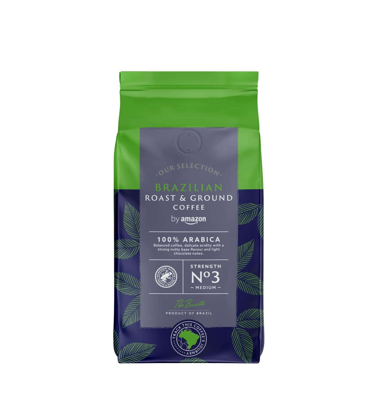 Our Selection by Amazon Brazilian Roast & Ground Coffee 1 Pack x 227g - Buy Online on GoSupps.com