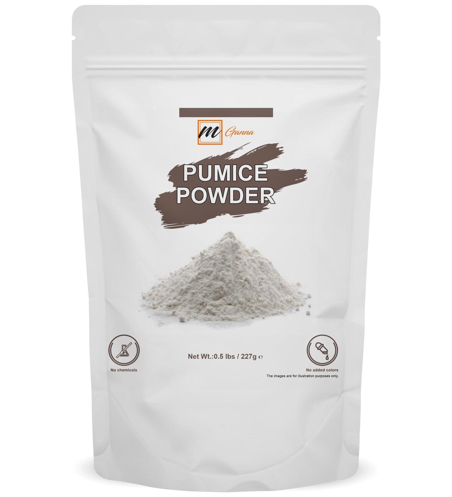 mGanna 100% Natural Pumice Powder 0.5 LBS / 227 GMS for Facial Masks Skin Exfoliation Soap Making and other cosmetic formulations - Buy Online on GoSupps.com